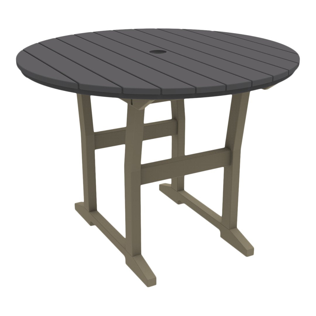 Coastline Cafe Round Dining Table - 36 Inch Modern Kitchen Table for Small Spaces, Breakfast Nook & Apartment - Perfect for Coffee Shops, Restaurants & Home Decor