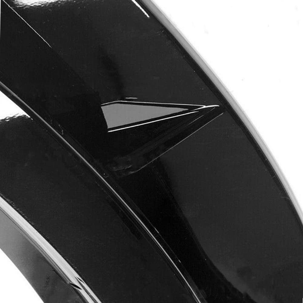 4PCS Front Bumper Lip Splitter Spoiler Kit for Dodge Charger 2020-2022 SRT Hellcat Widebody - Glossy Black - Enhances Aerodynamics & Aggressive Styling for Street Racing & Car Shows