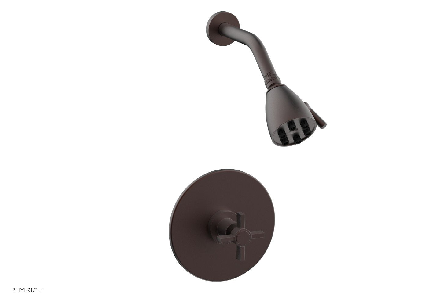 BASIC Pressure Balance Shower Set with Blade Cross Handle DPB3137 - Perfect for Modern Bathrooms & Spa-Like Shower Experience