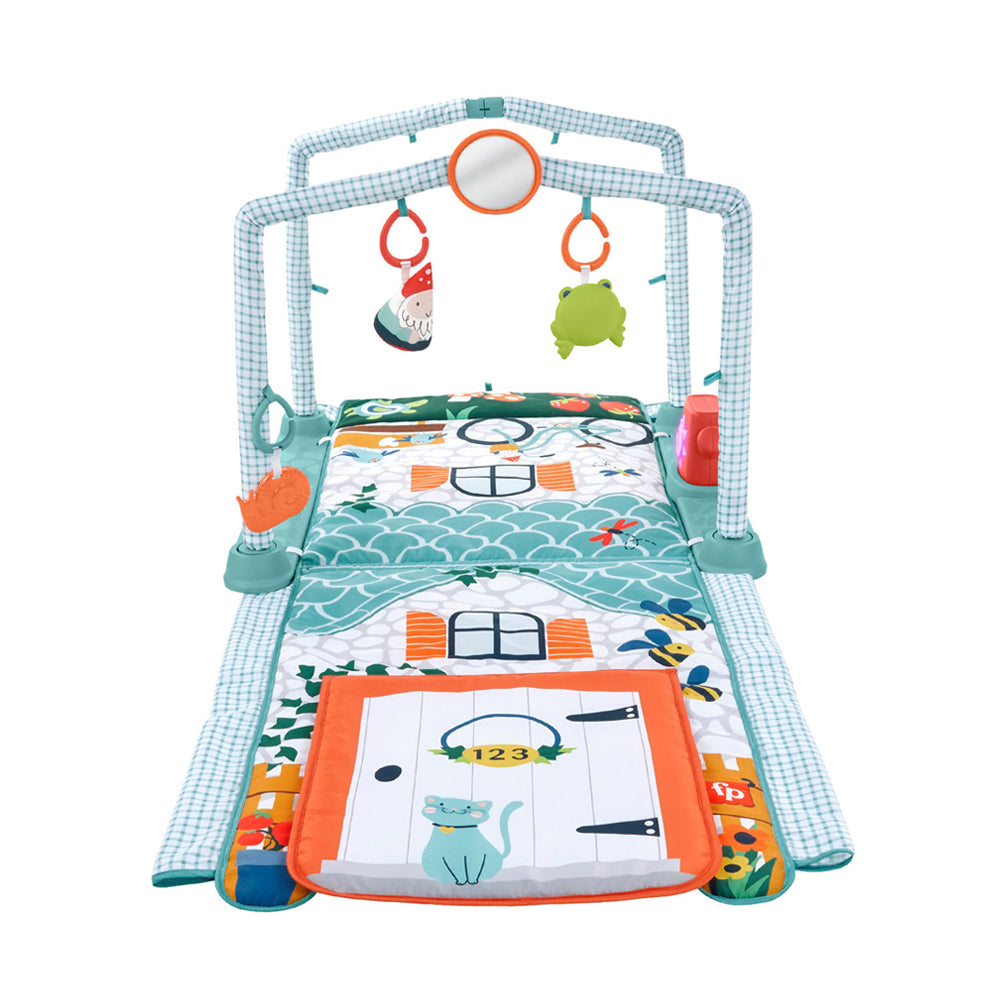 Fisher Price 3-in-1 Crawl & Play Activity Gym for Babies - Interactive Learning Toy with Lights, Sounds & Crawling Mat - Perfect for Tummy Time, Sensory Play & Early Development