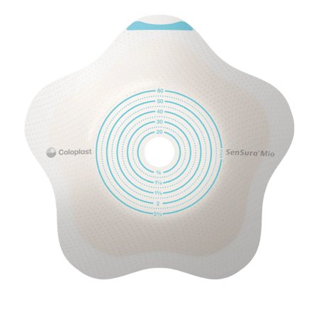 Coloplast Sensura Mio Click Flip Two-Piece Convex Ostomy Pouch System - Pre-Cut 30mm Stoma Size, Opaque with Inspection Window & Full Circle Filter (Red Coupling) | Secure & Comfortable Ostomy Care Solution for Active Lifestyles