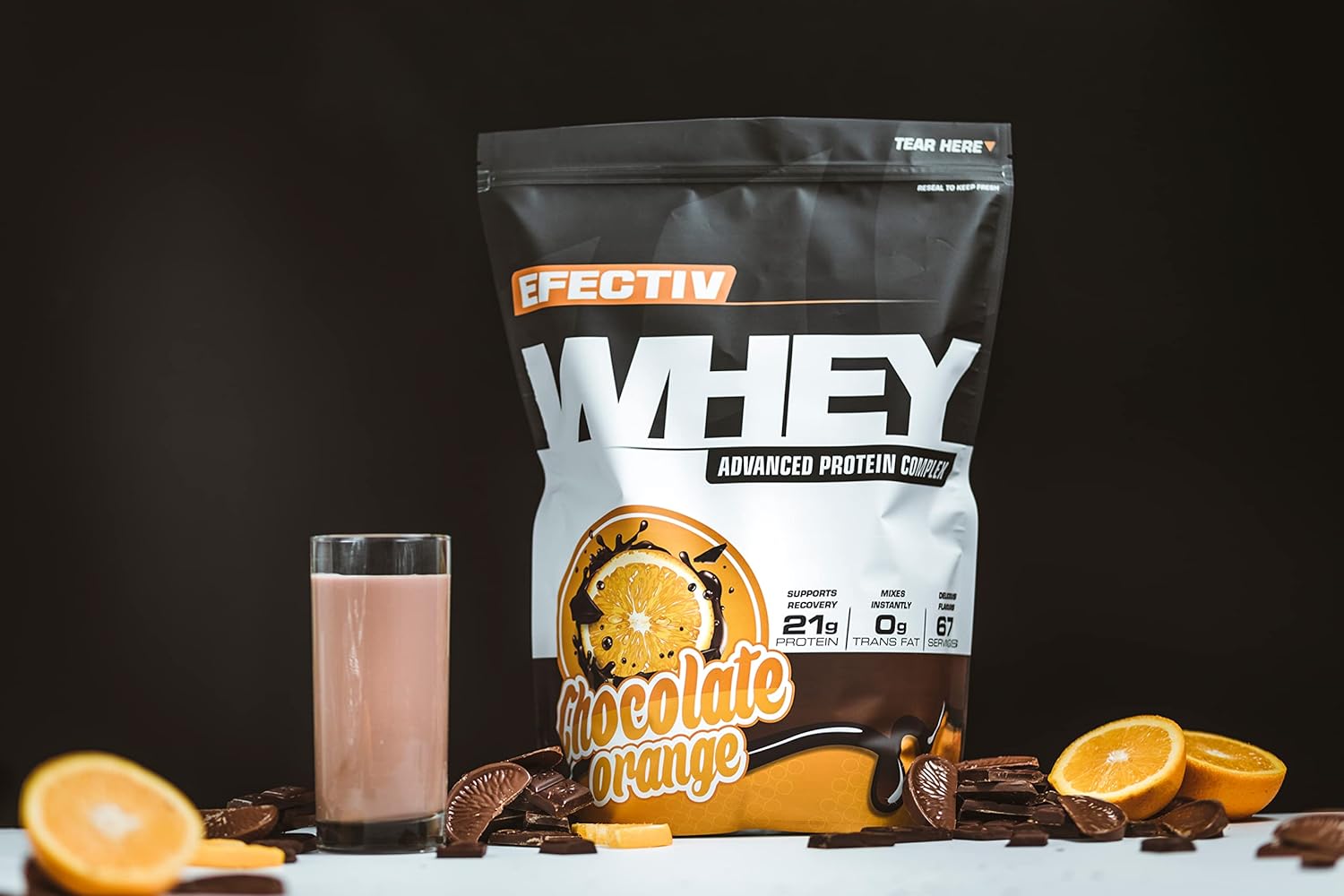 Efectiv Nutrition Whey Protein Powder 2kg (4.4 lbs) - Premium Muscle Recovery & Growth Supplement for Athletes & Fitness Enthusiasts | Post-Workout, Meal Replacement & Healthy Lifestyle Support