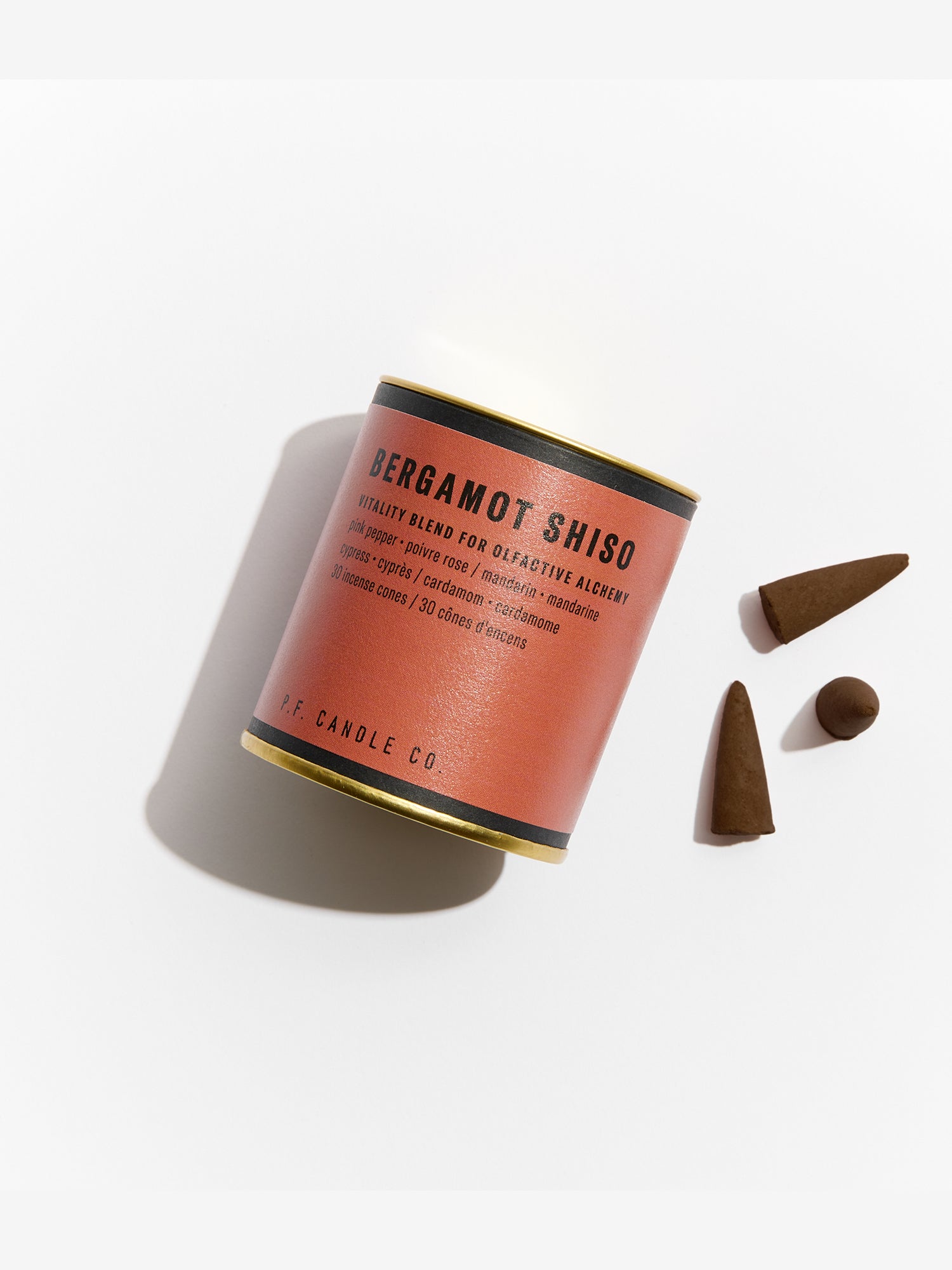 P.F. Candle Co Alchemy Incense Cones - Bergamot & Shiso Scented Aromatherapy for Relaxation, Meditation & Home Decor