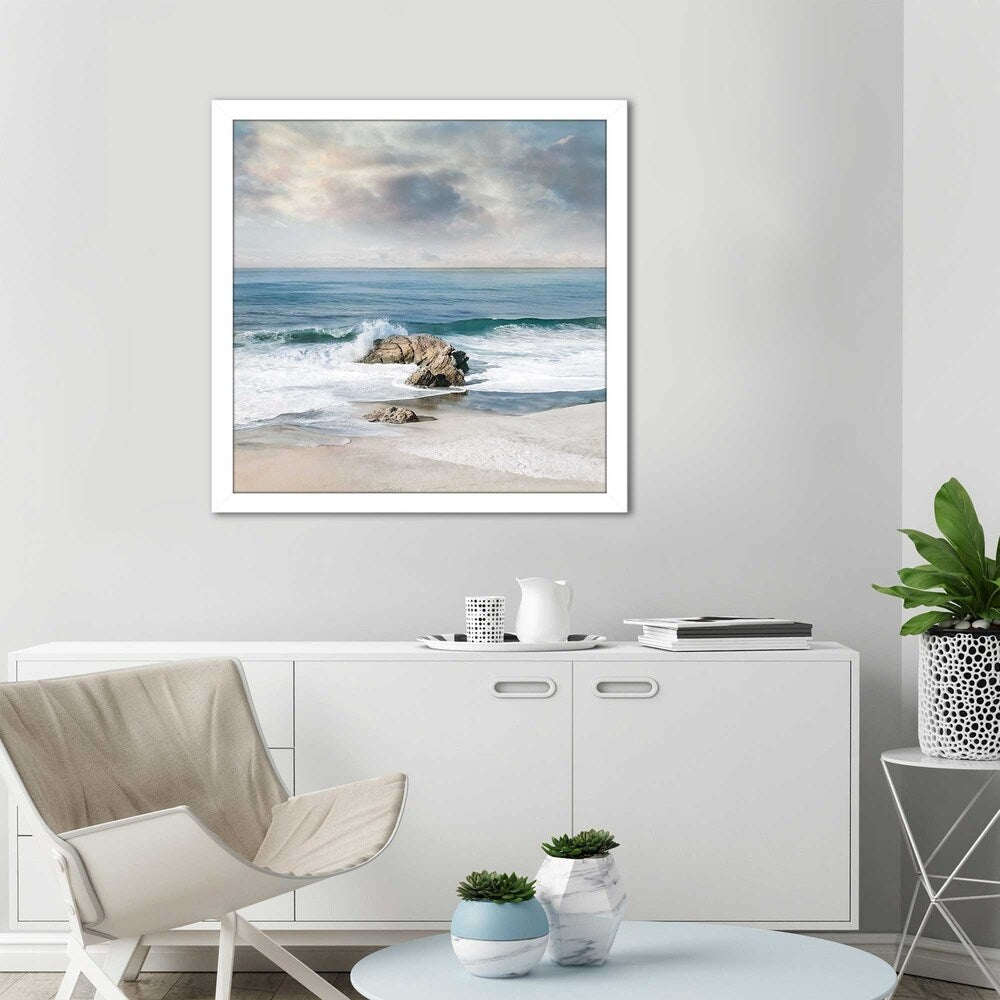 Mike Calascibetta Blue Acrylic Print - A Forever Moment - Modern Wall Art for Living Room, Bedroom & Office Decor