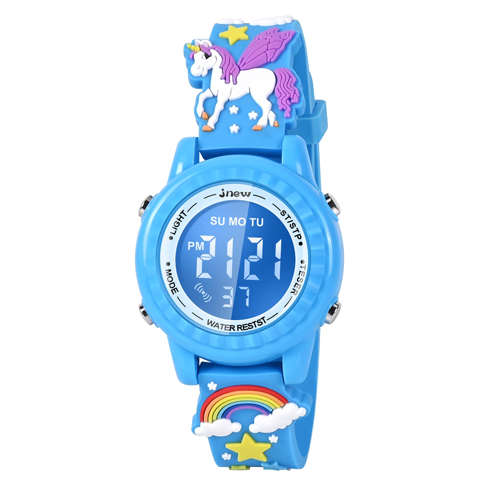 3D Cartoon Kids Watch - Waterproof Alarm Toy Gift for Girls 3-10 | School & Playtime
