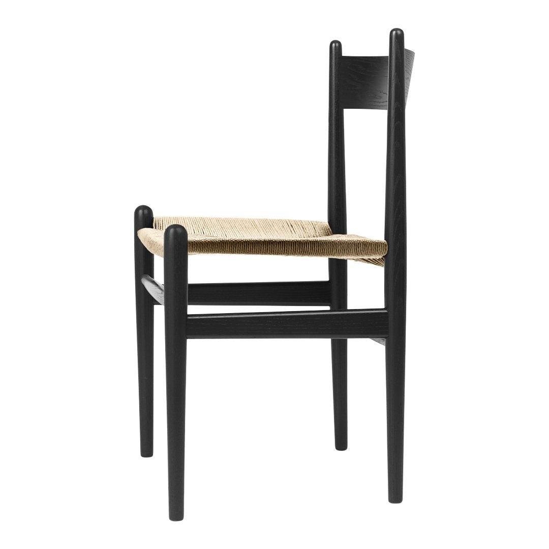 Carl Hansen & Son Wegner CH36 Chair - Mid-Century Modern Dining Chair, Solid Wood & Paper Cord Seat - Perfect for Dining Room, Kitchen, or Office Workspace