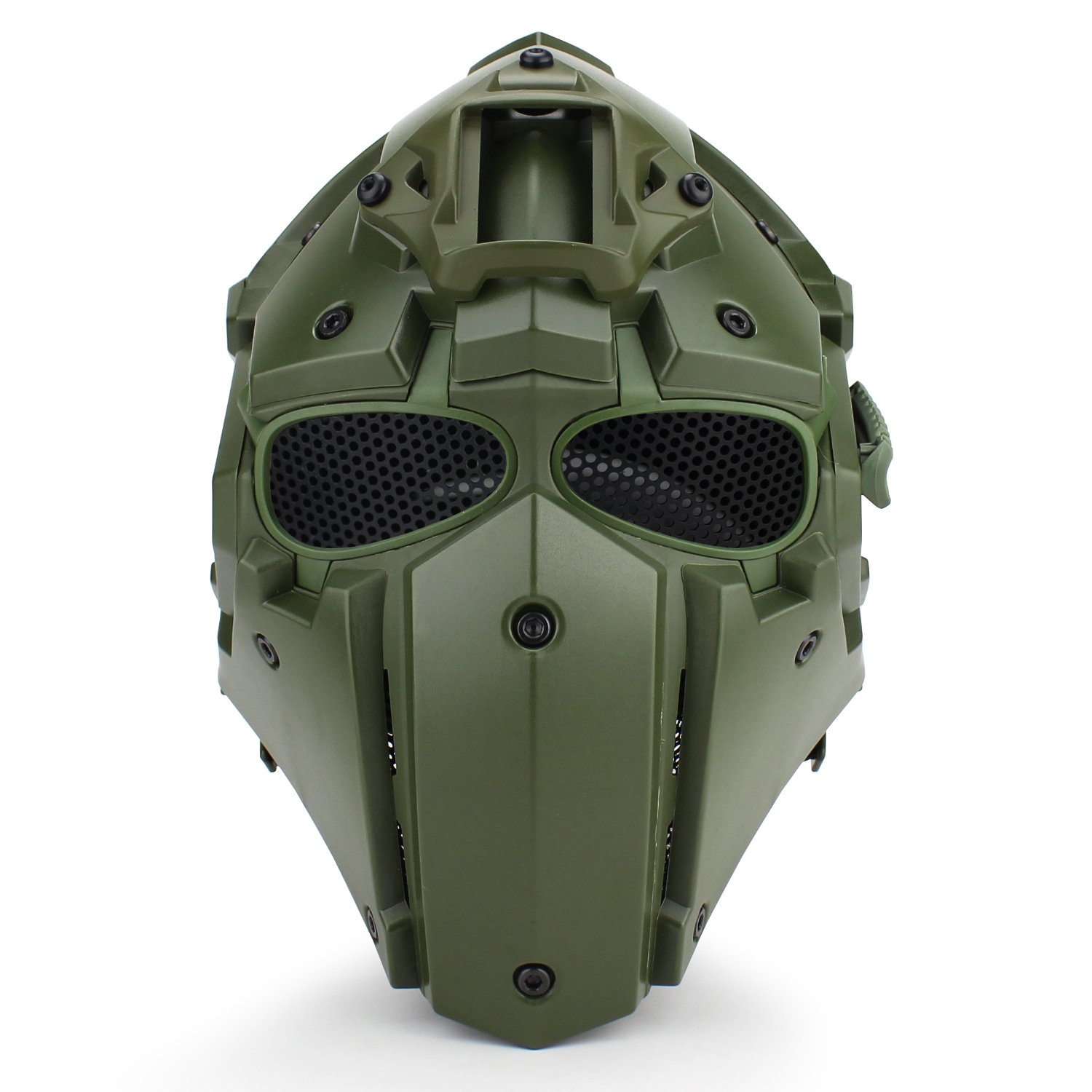 Tactical Airsoft Full Face Protection Helmet - Terminator Style Mask with Goggles | Military Simulation, Role-Playing Games, Movie Props, Hunting & Paintball Shooting Gear