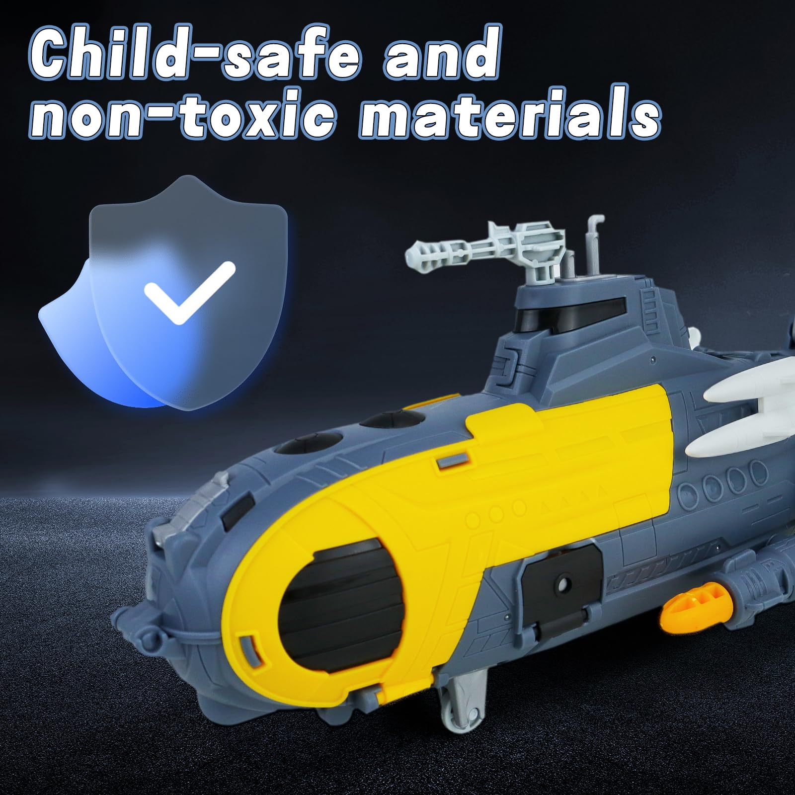 CORPER TOYS Military Submarine Playset with Army Vehicles & Action Figures - Kids Army Toy Set for Boys Ages 3+ | Perfect Gift for Birthday & Christmas | Underwater Battle & Adventure Role Play