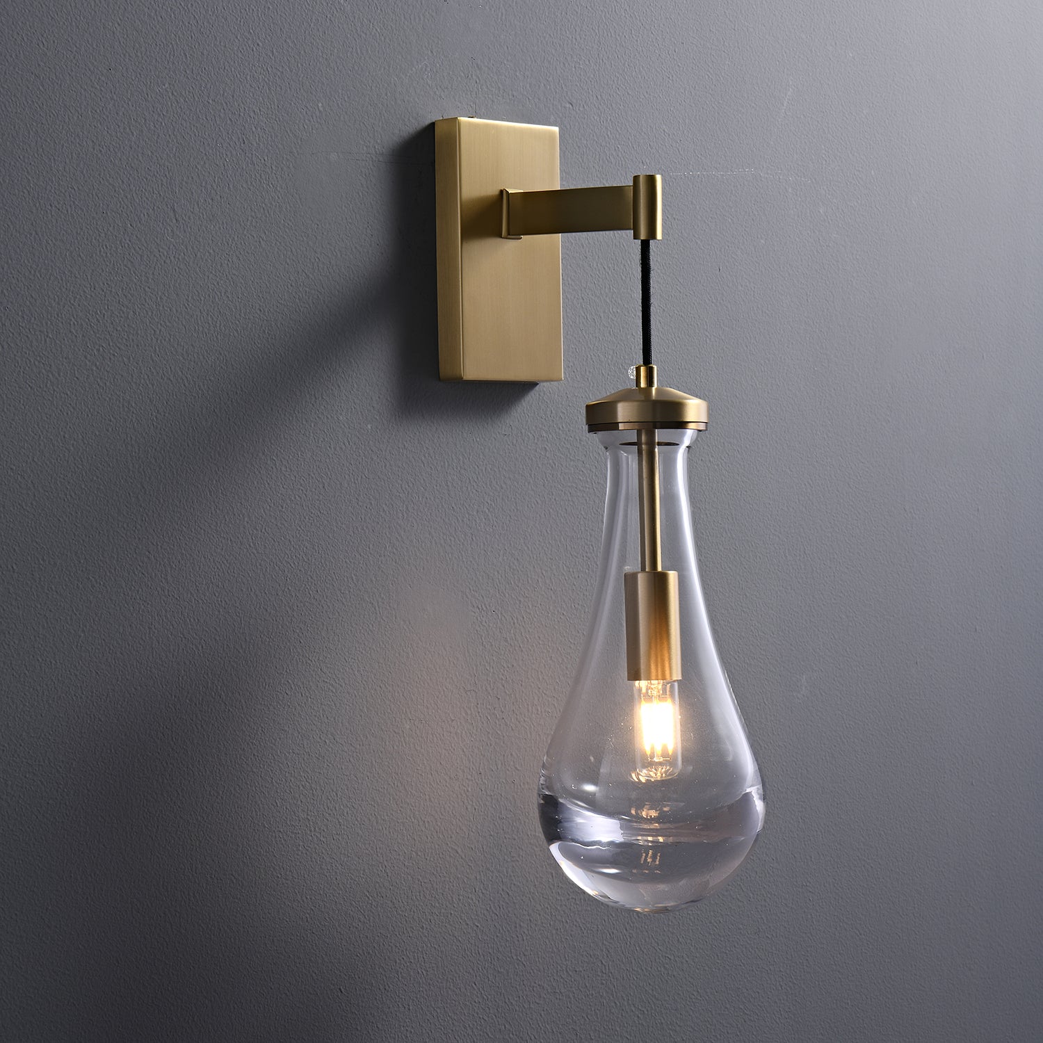Leontine Modern Glass Wall Lamp - Sleek & Stylish Sconce Lighting for Living Room, Bedroom, or Hallway - Perfect for Ambient & Accent Lighting