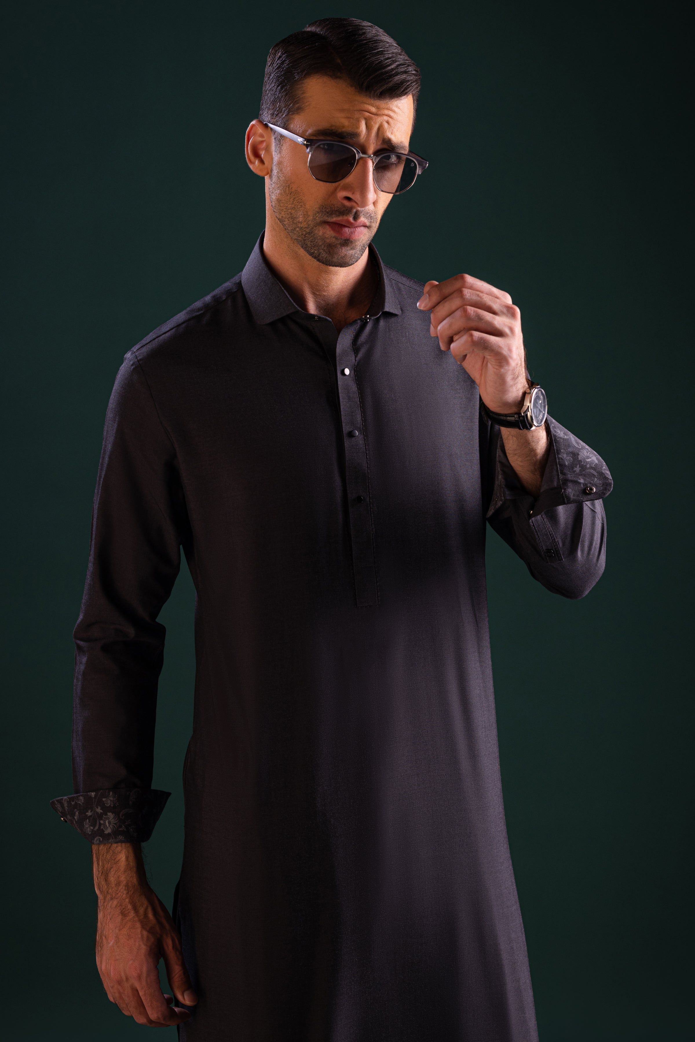 Blended Grey Shalwar Kameez - Traditional Pakistani Outfit for Men & Women | Perfect for Cast & Crew, Weddings & Cultural Events