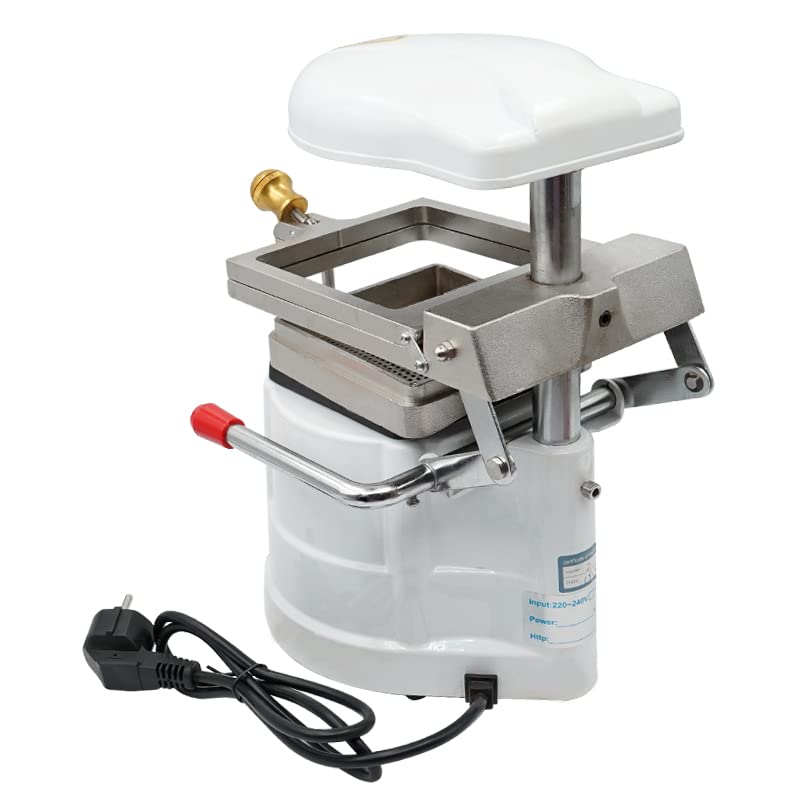 Professional Dental Vacuum Former Machine for Orthodontic Lab - High-Quality Oral Material Forming Laminator Equipment (White) | Perfect for Creating Dental Aligners, Mouthguards & Dental Models