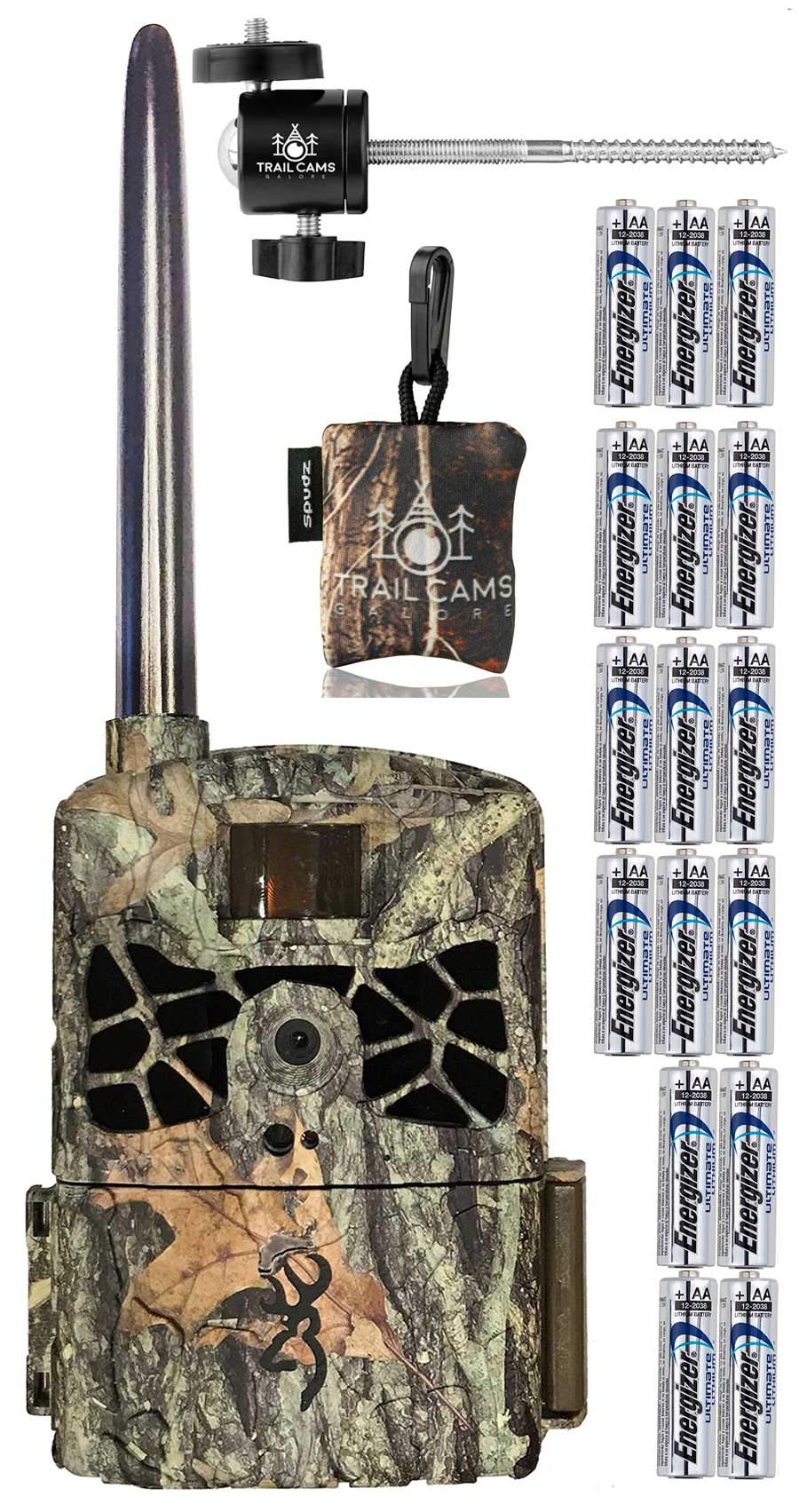 Browning Defender 4G LTE Cellular Trail Camera with Batteries - AT&T Compatible Game Camera for Hunting & Wildlife Monitoring - Includes Tree Mount & Microfiber Screen Cleaner - Ideal for Outdoor Security, Deer Hunting & Remote Property Surveillance