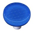 Egyptian Blue Round Glass Cabinet Knob with Black Post - Vintage Style Drawer Pulls for Kitchen Cabinets, Dressers & Furniture Hardware (Set of 10) - Perfect for Home Decor, DIY Projects & Cabinet Upgrades