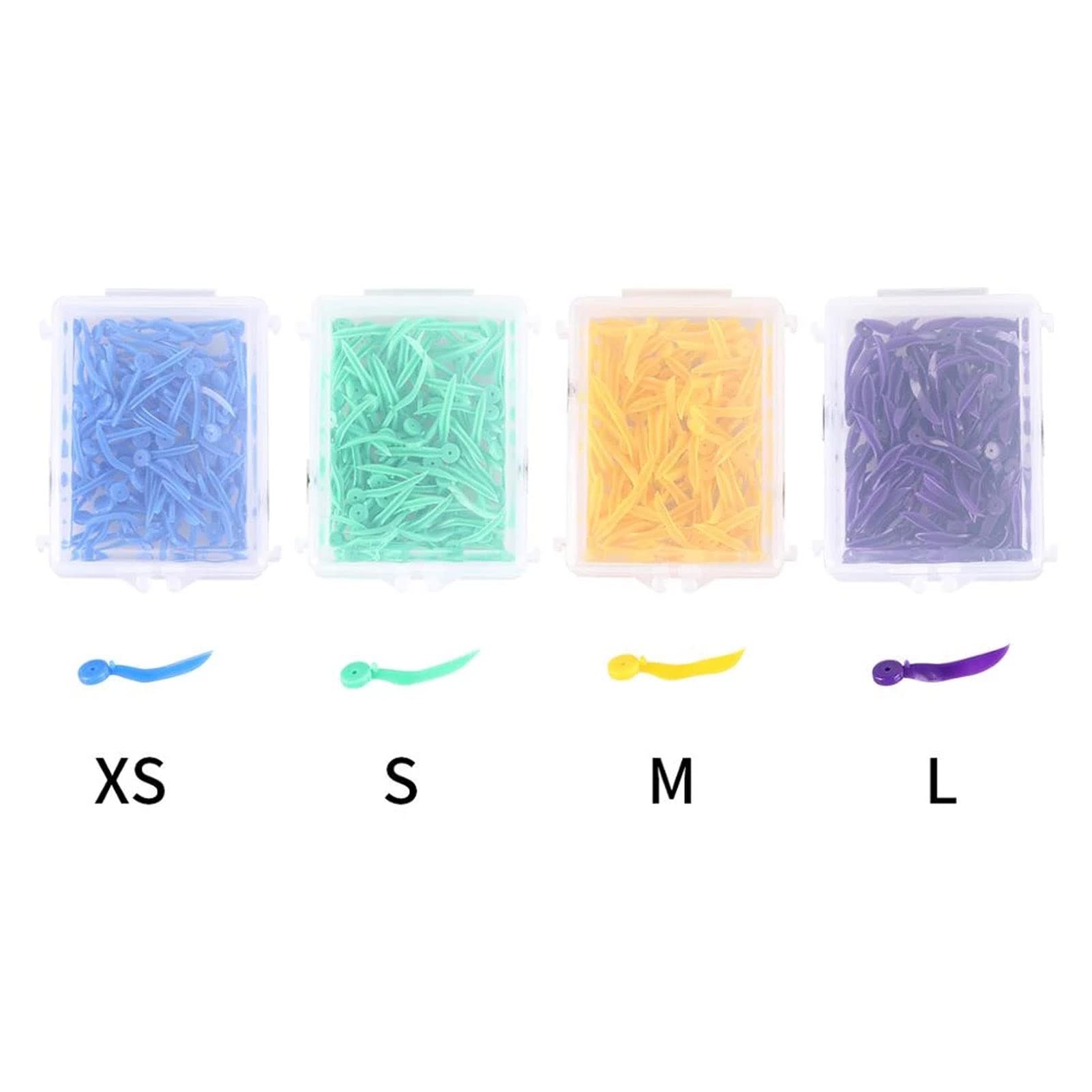 Windplus Dental Wedges 400pcs - Disposable Plastic Dental Wedges with Hole for Sectional Matrix, Interproximal Teeth Fixing (Yellow M) | Perfect for Dental Procedures, Restorations & Orthodontic Work