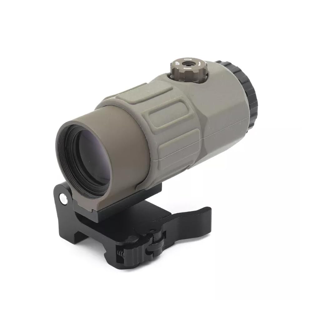 558+G45 Sight Combo - Red/Green Dot Reflex Compact Sight Scope with 5X Magnifier | Optical Holographic Hybrid Sight for 20mm Rail Mount | Quick Release Rollover Multiplier | Perfect for Tactical Shooting, Hunting & Airsoft