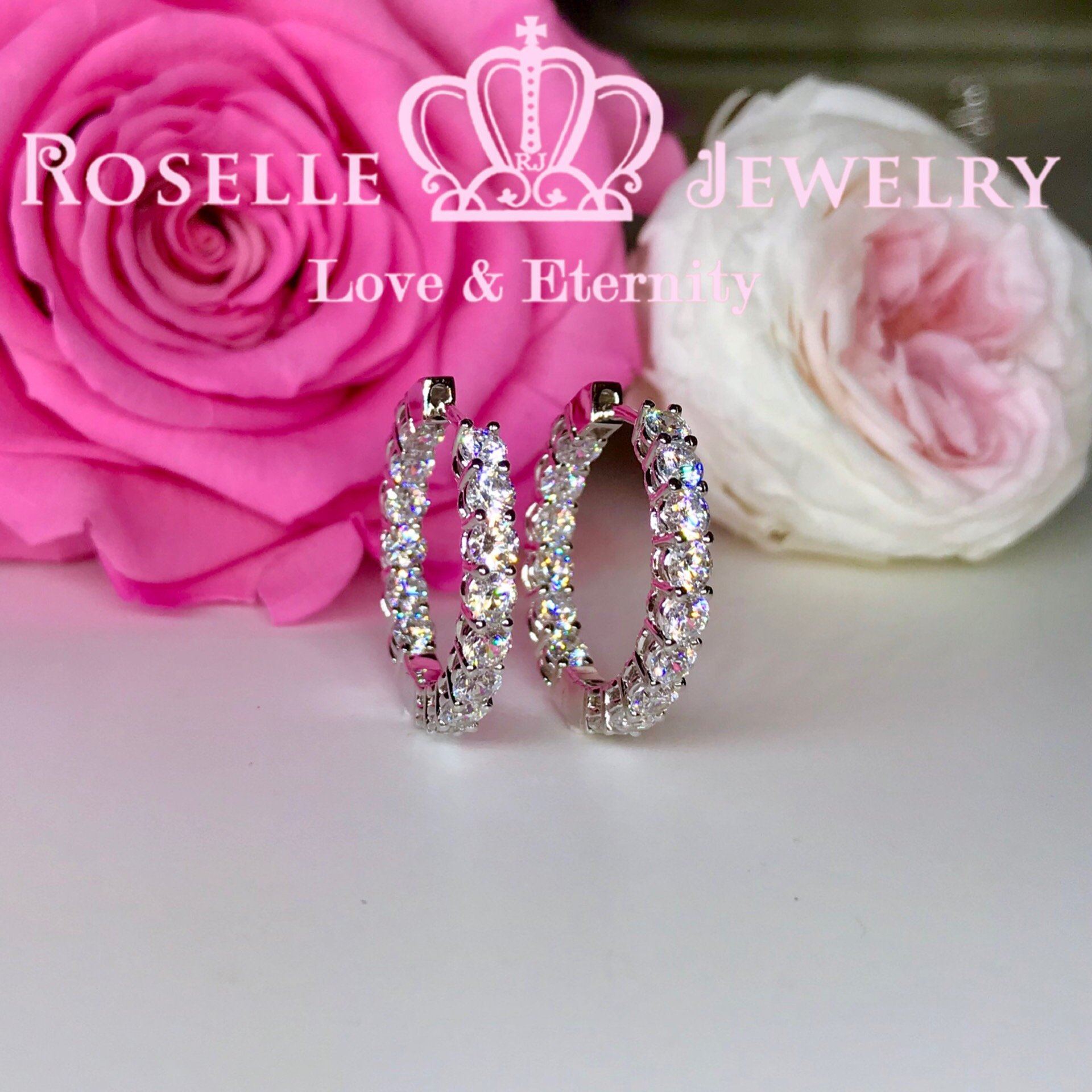 Classic Hoop Earrings for Women - 14K Gold Plated Stainless Steel Dangle Hoops - Trendy Everyday & Party Jewelry Gift for Her