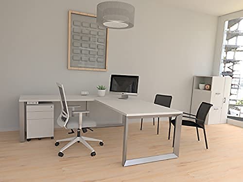 Compel Derby Mid Back Adjustable Ergonomic Mesh Office Chair with Seat Slider - Breathable Computer Task Chair for Home & Office Workspace - White