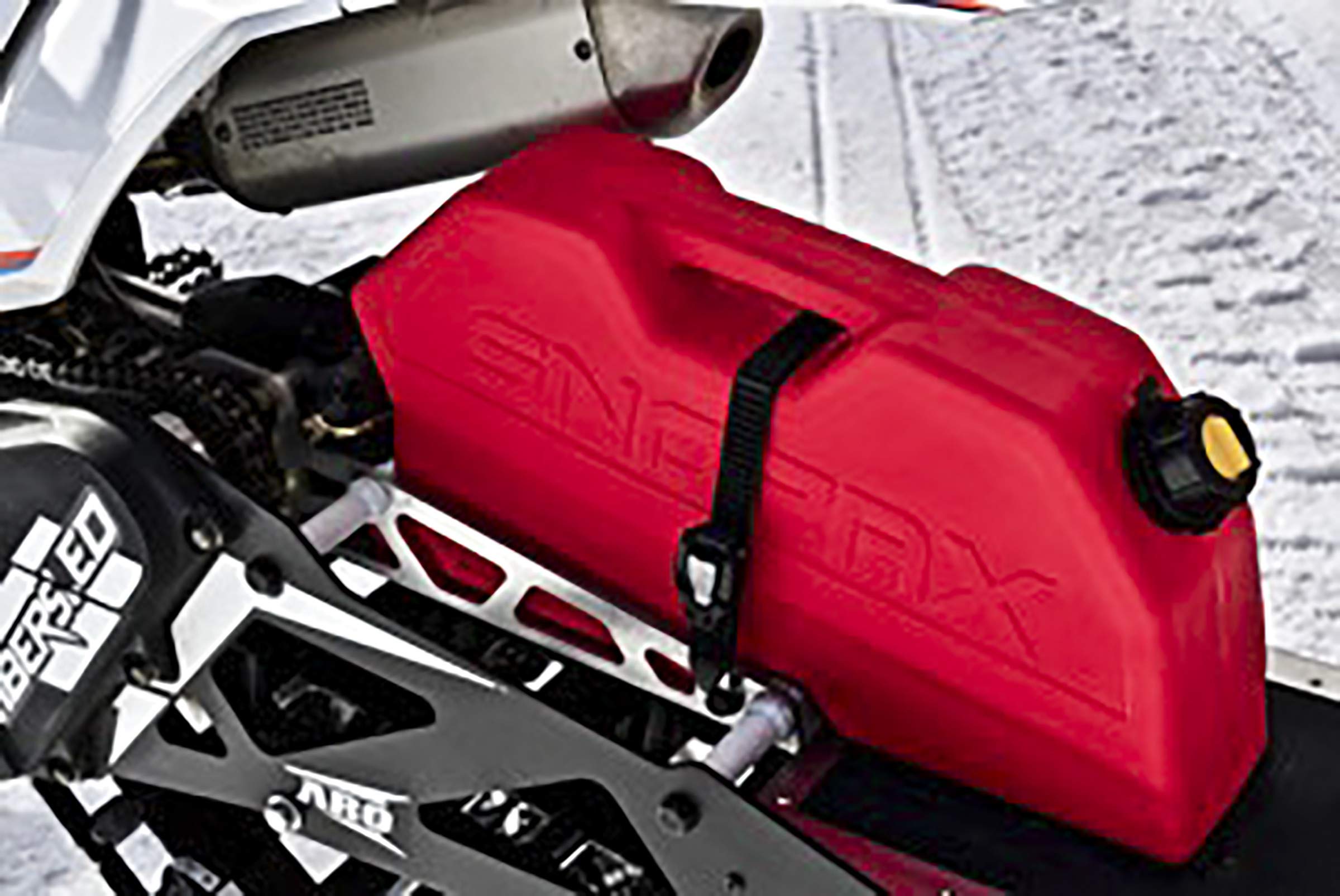 2.5 Gallon Gas Can for Snow Bikes with Mounting Hardware | Durable Fuel Container for Winter Sports & Outdoor Adventures
