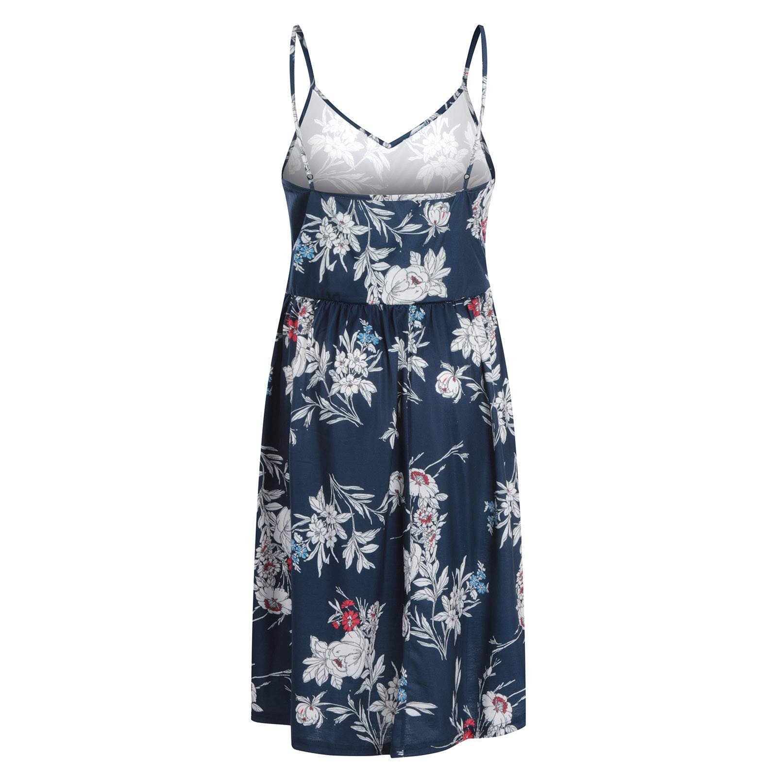 Oelaio Women's Flowy Casual Dresses - Spring & Summer Tea-Length Dress for Outdoor Parties, Weddings & Beach Vacations