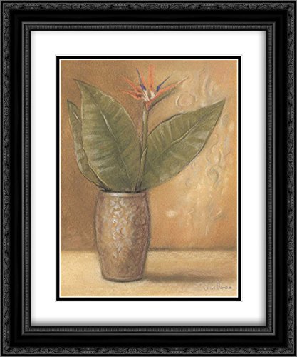 Lucia 15x17 Black Ornate Framed Double Matted Museum Art Print - Global Pots II Wall Decor | Perfect for Living Room, Bedroom, Office & Gallery Display