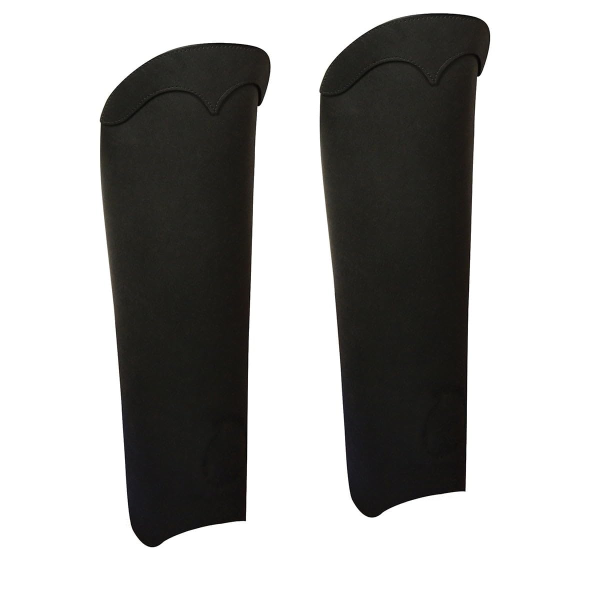 Milwaukee Leather MLM5555 Unisex Black Motorcycle Riding Chaps - Half Leg Leather Chaps with Back Zipper for Men & Women | Perfect for Harley, Cruiser & Adventure Bike Riders