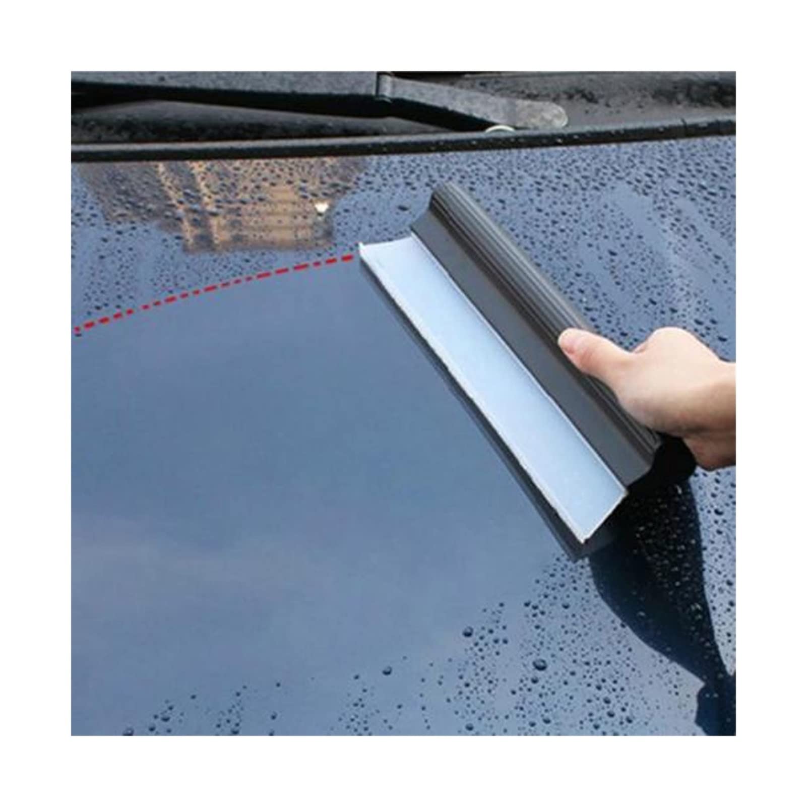 Flexible Soft Silicone Wiper - Car Window Cleaner, Glass Scraper Squeegee for Streak-Free Cleaning | Perfect for Cars, Home Windows, Shower Glass & Mirrors