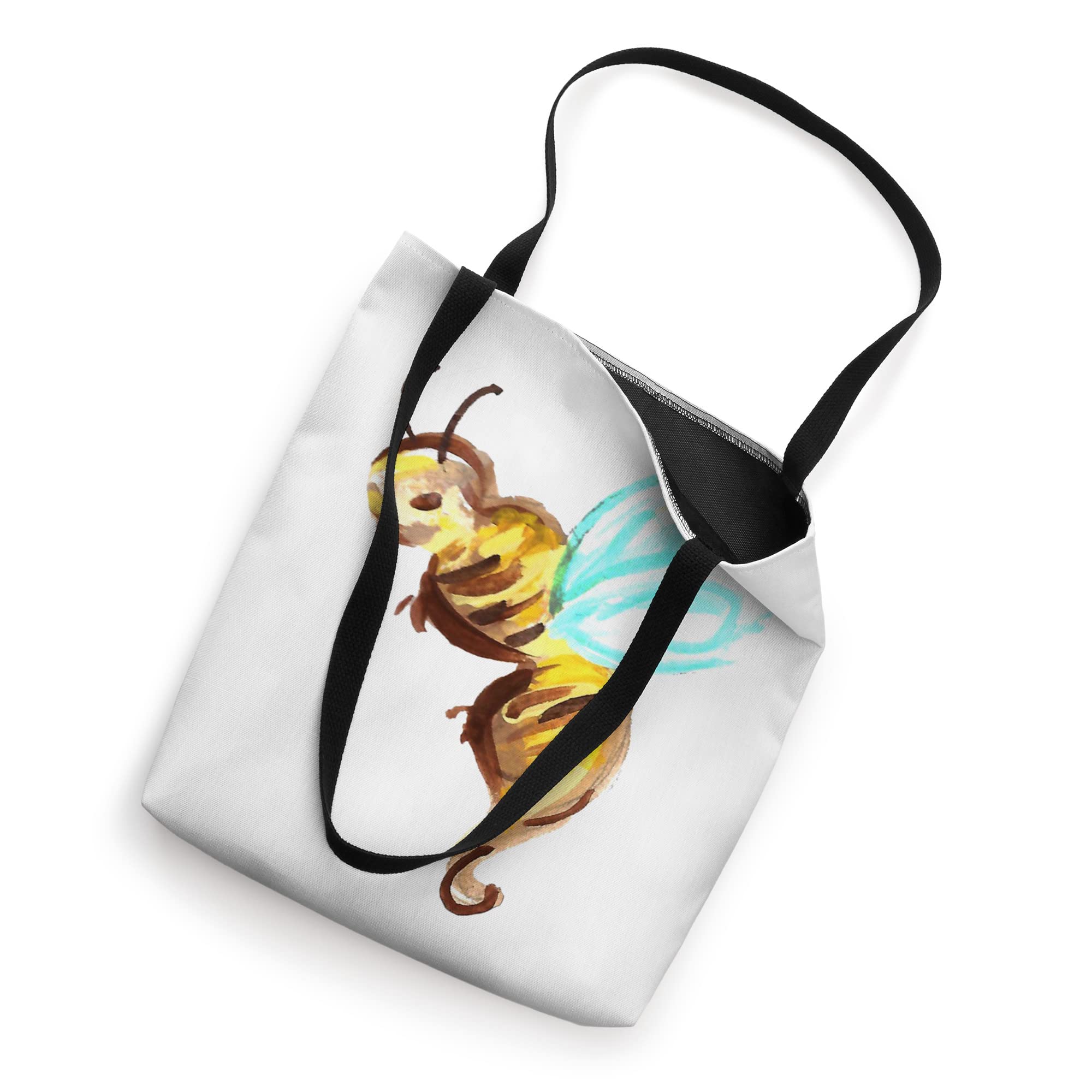 Yoga Bee Tote Bag - Eco-Friendly Cotton Canvas Gym Bag for Women | Perfect for Yoga, Beach, Work & Travel Accessories