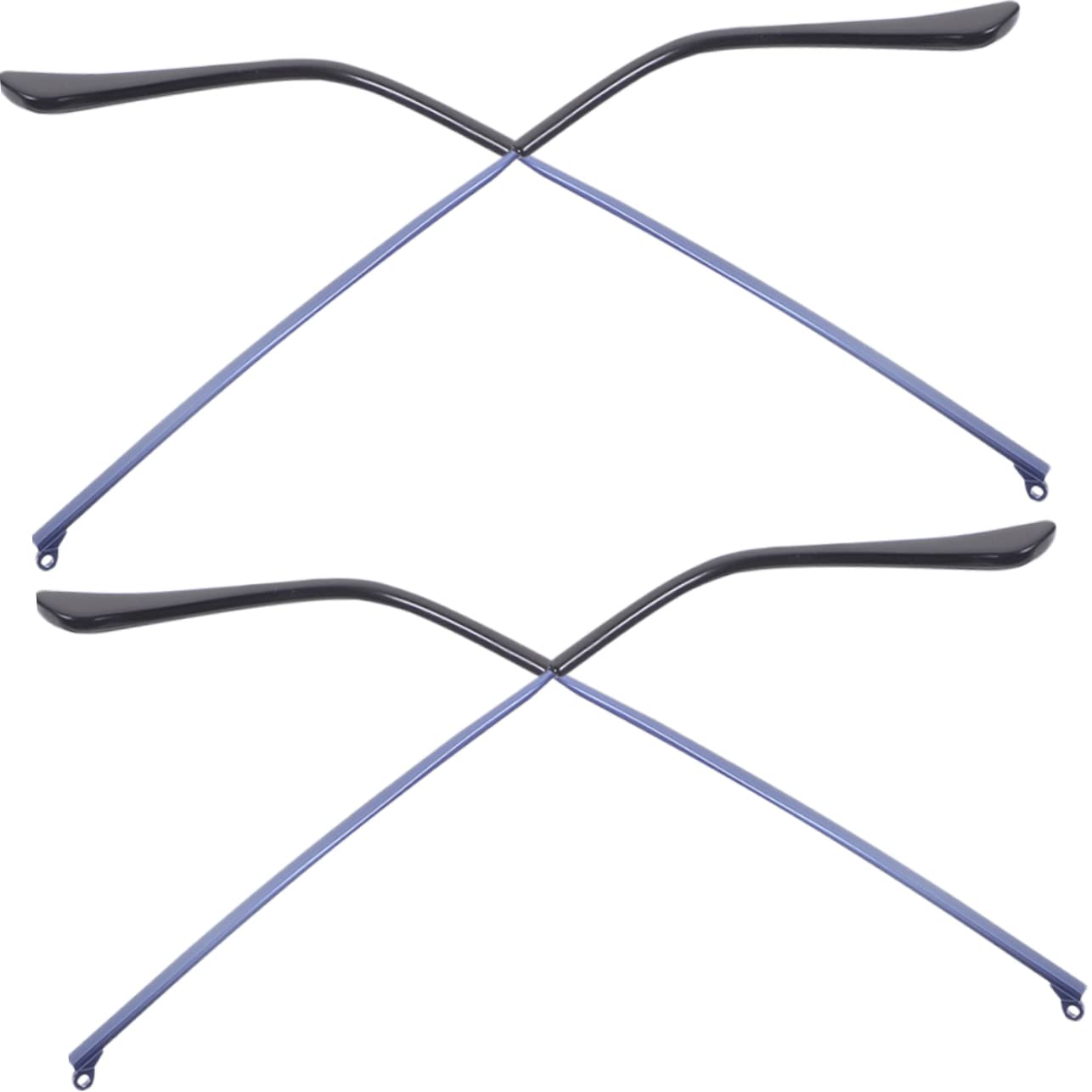 ULTECHNOVO 2 Pairs Blue Metal Glasses Arms - Replacement Parts for Eyeglasses & Sunglasses (Men's Frame Repair Accessories) | Perfect for Broken Frames, DIY Glasses Repair, and Spare Parts