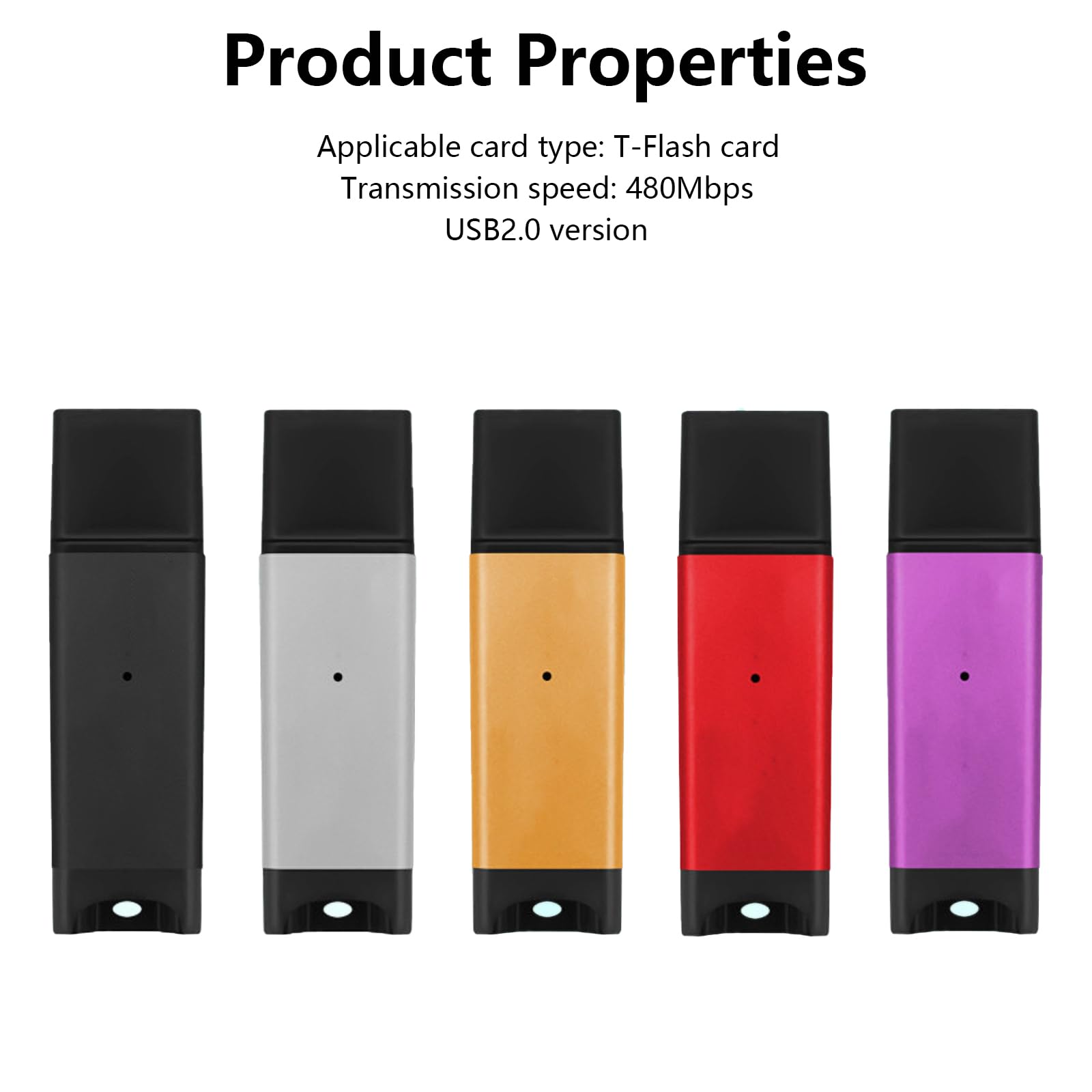 ZYHARUKO USB 3.0高速多功能读卡器 笔记本电脑手机相机SD/TF卡适配器 便携式数据传输工具 适用于摄影、办公、学习场景