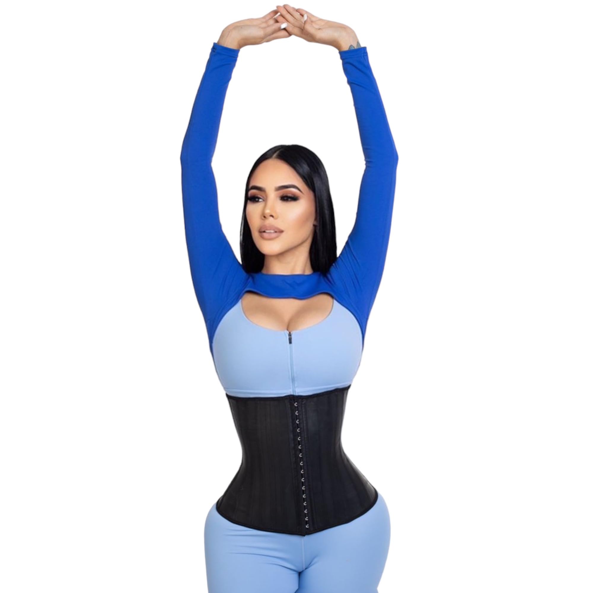 Colombian Latex Waist Trainer & Body Shaper Belt - Slimming Corset for Tummy Control - Perfect for Postpartum, Weight Loss & Workouts