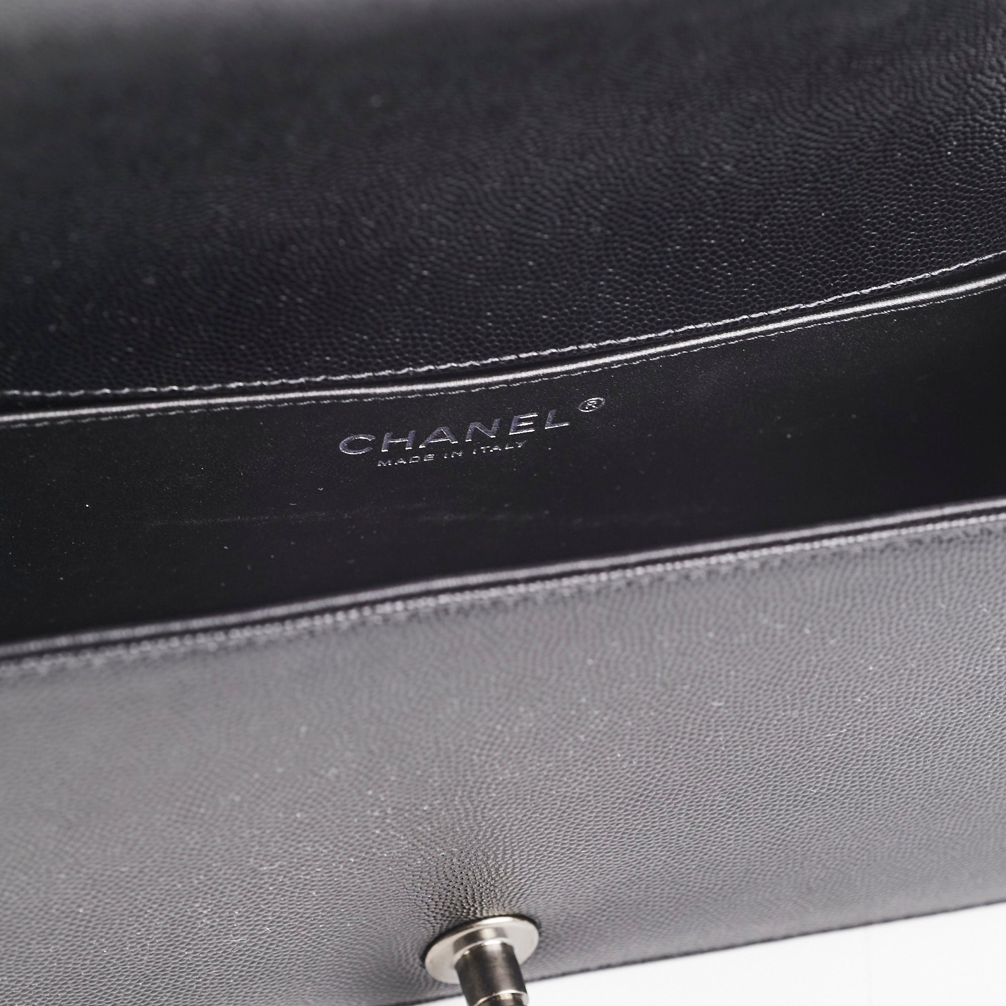 Chanel Caviar Leather Old Medium Boy Bag in Black - Luxury Handbag for Women, Perfect for Evening Events & Daily Use