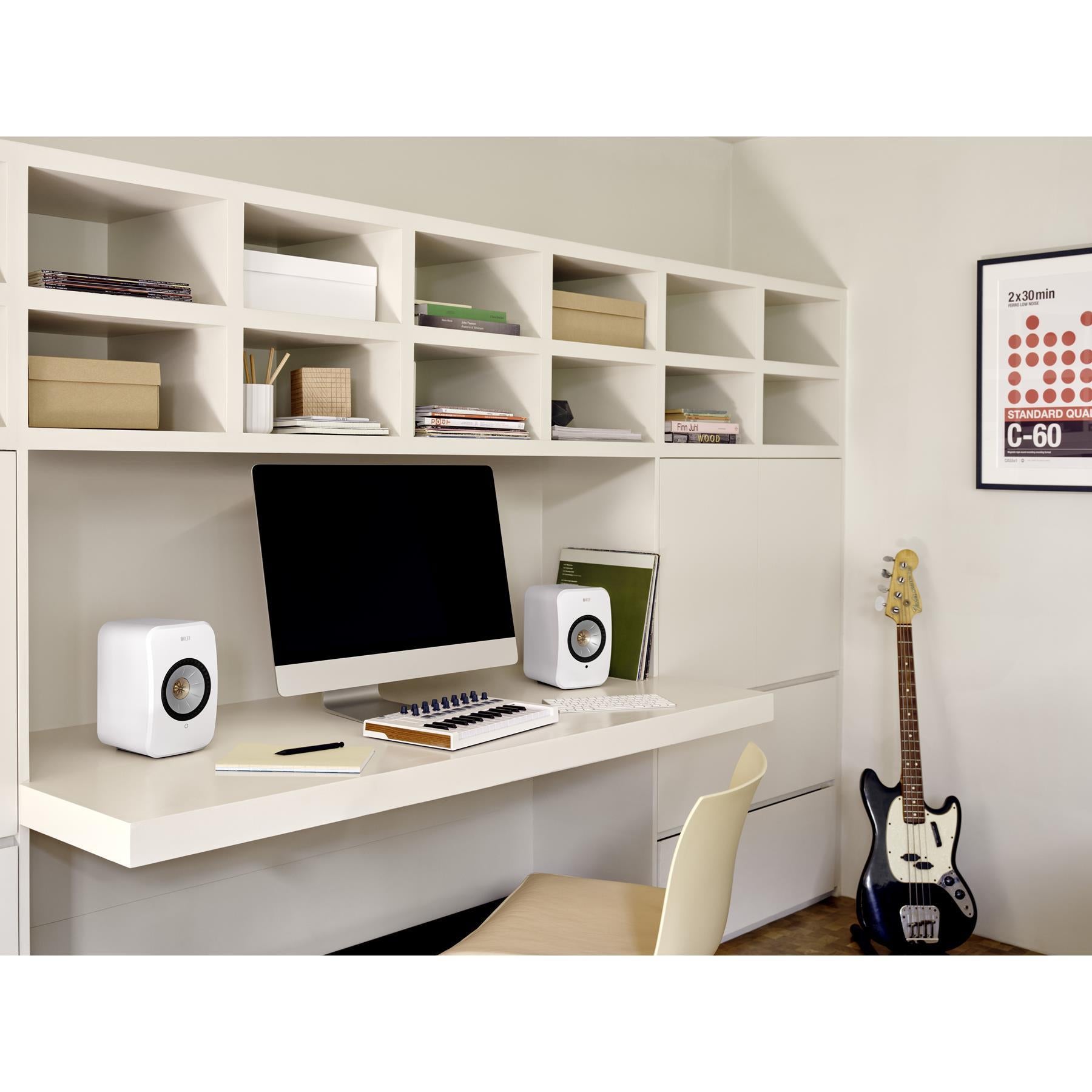 KEF LSX II Wireless HiFi Speakers - Premium Bluetooth Bookshelf Speakers with High Resolution Audio for Home Theater & Music Listening