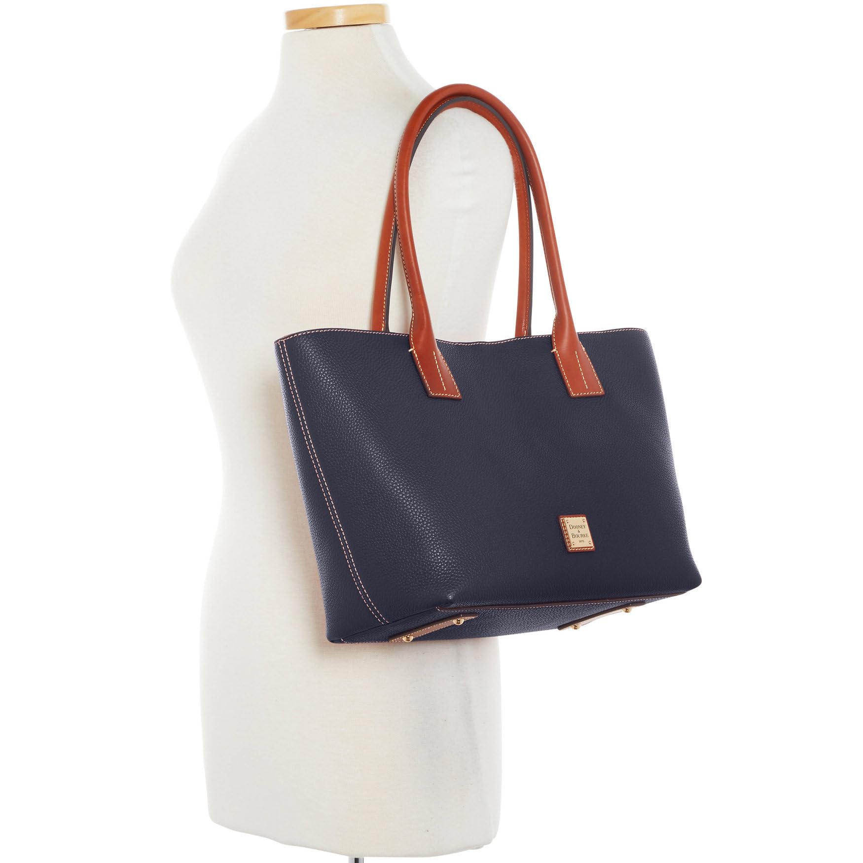 Dooney & Bourke Pebble Grain Small Russel Tote Handbag for Women | Premium Leather Shoulder Bag | Perfect for Work, Travel & Everyday Use