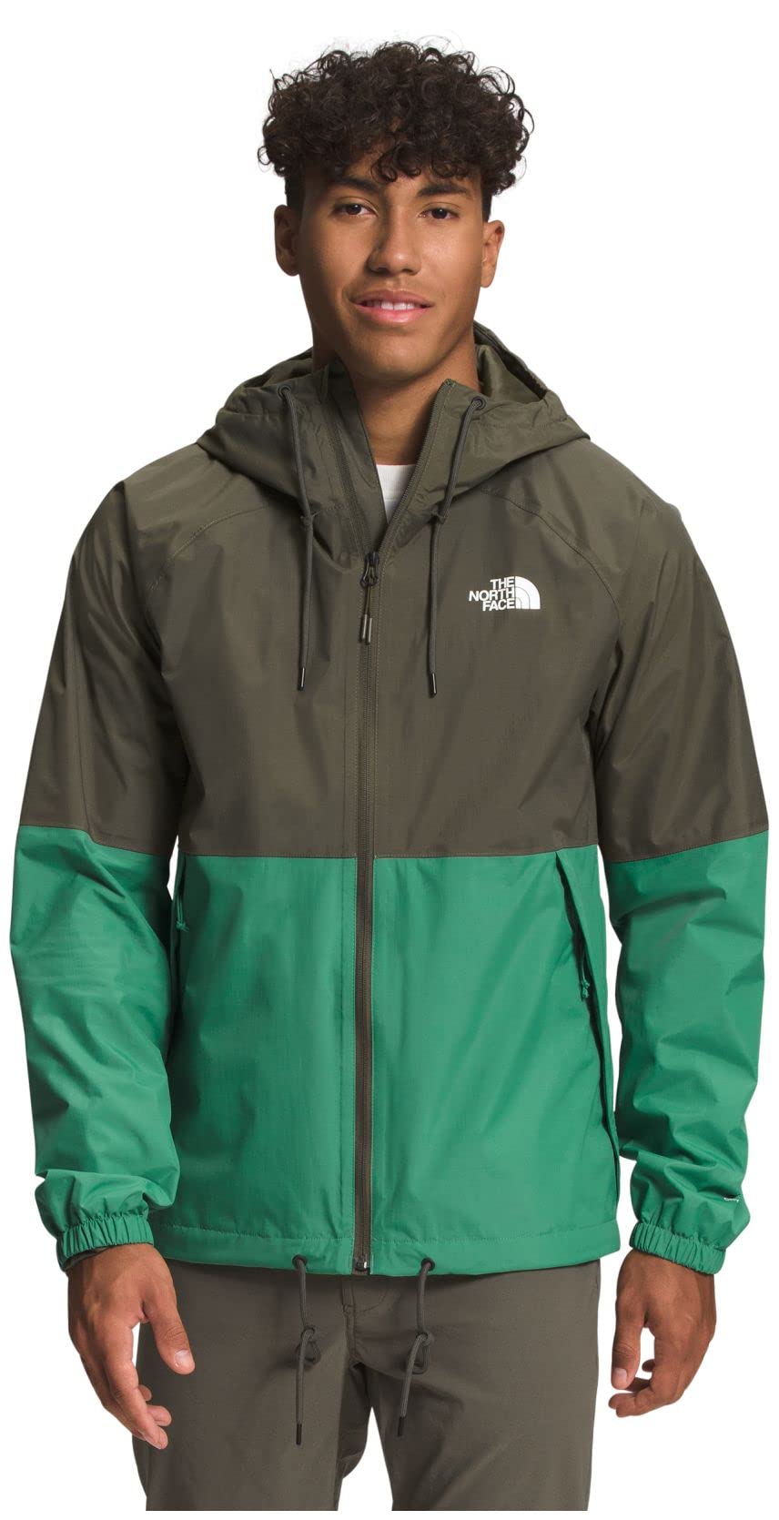 **The North Face Men's Antora Waterproof Rain Hoodie – Lightweight Windproof Jacket for Hiking & Outdoor Activities (Big & Standard Sizes Available)**
