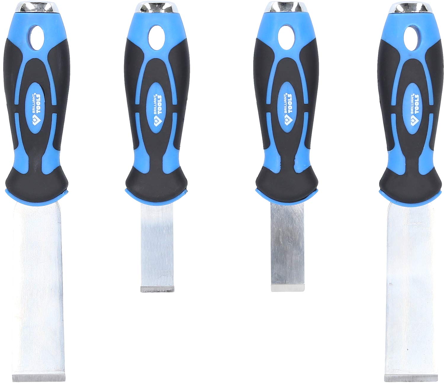 Universal Scraper Set 4pcs - BRILLIANT TOOLS BT101930 for Auto & Home DIY