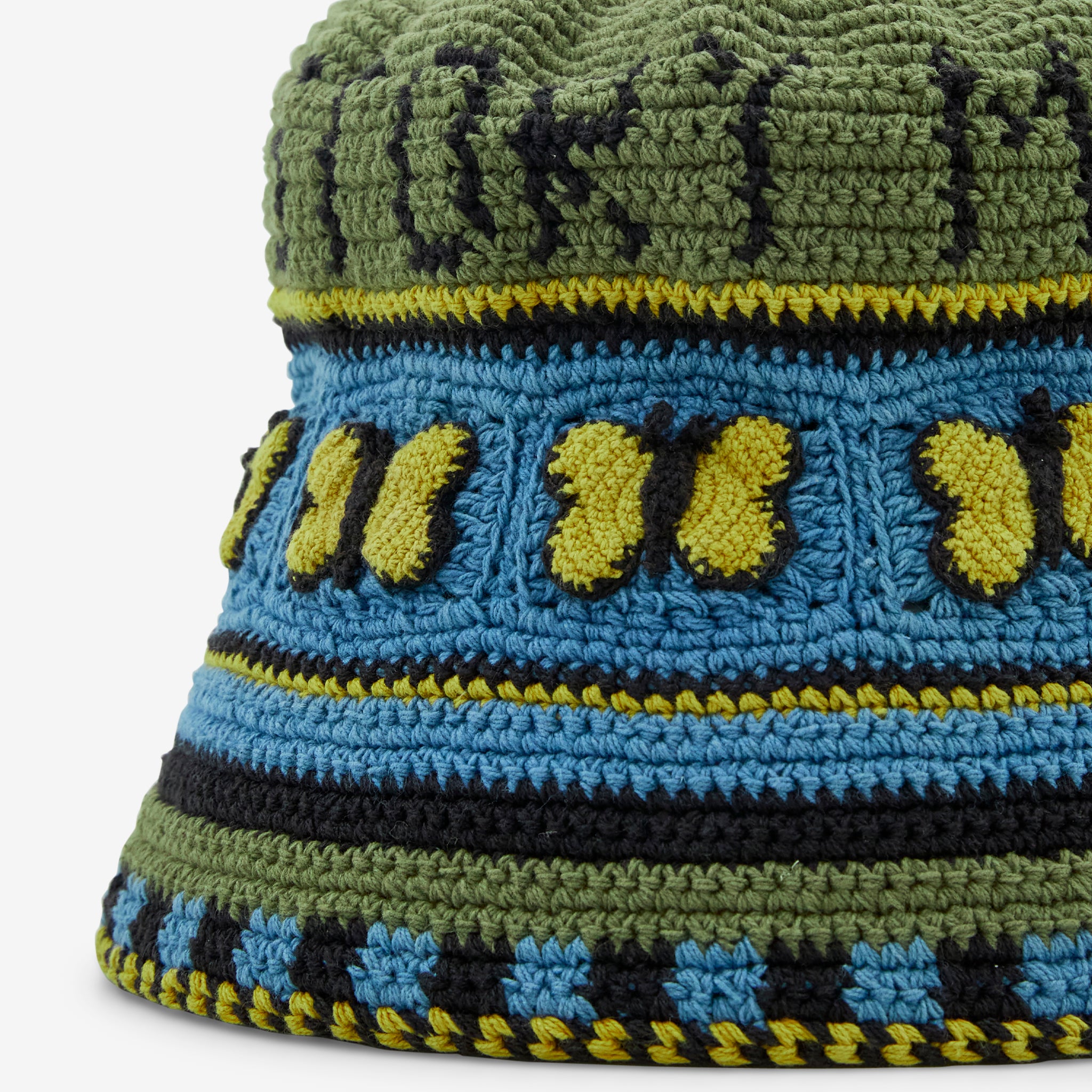 Yellow Butterfly Brew Hat - Adjustable Sun Hat for Women & Men - Perfect for Beer Brewing, Gardening, and Outdoor Activities