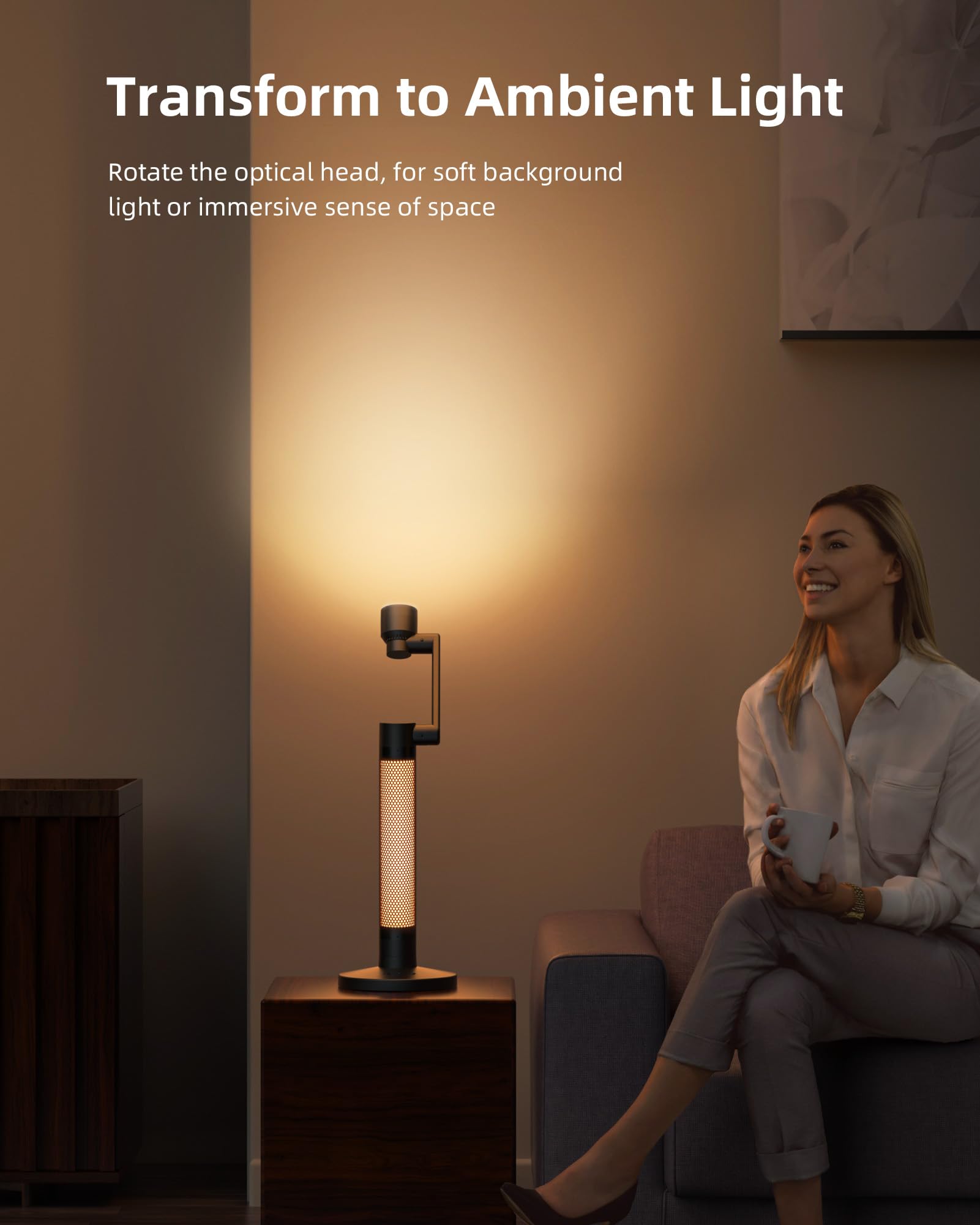 Lytmi 3-in-1 LED Desk Lamp with CRI95 Eye-Caring Technology, 360° Rotatable Swing Arms & Dimmable Lighting - Perfect for Office Work, Reading, Computer Monitor, and Bedside Atmosphere Lighting