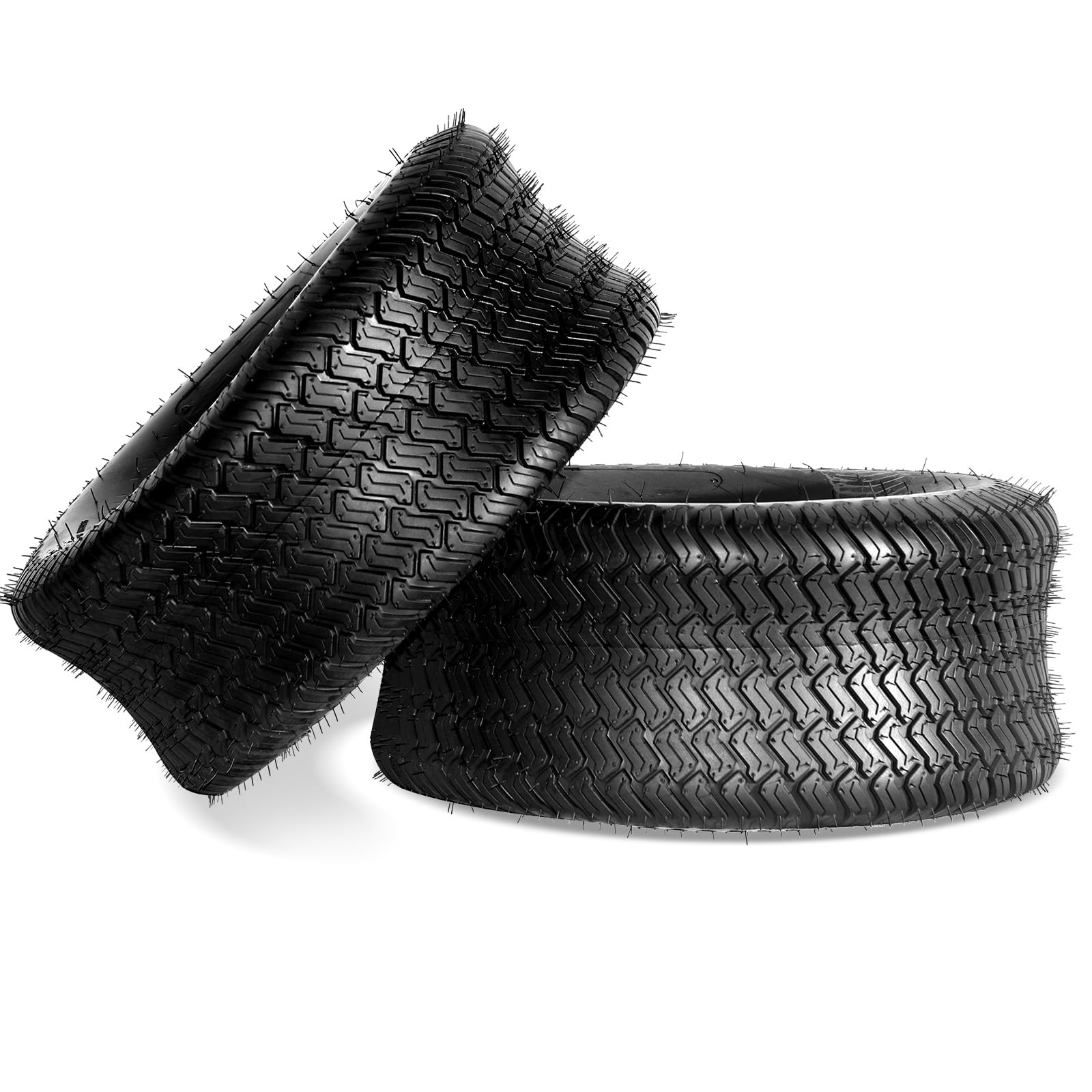 2Pcs 18x7.50-8 Tubeless Lawn Mower Tires - 4PR Heavy Duty Garden Tires for Riding Mowers, Tractors & Yard Equipment - Perfect for Grass Cutting, Landscaping & Outdoor Maintenance