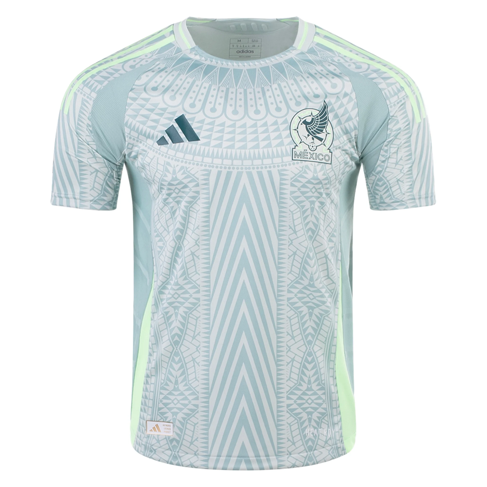 adidas Men's Mexico Authentic Away Soccer Jersey 2024/25 - Linen Green - Official Licensed Football Shirt for Fans & Players - Perfect for Matchdays, Training & Casual Wear