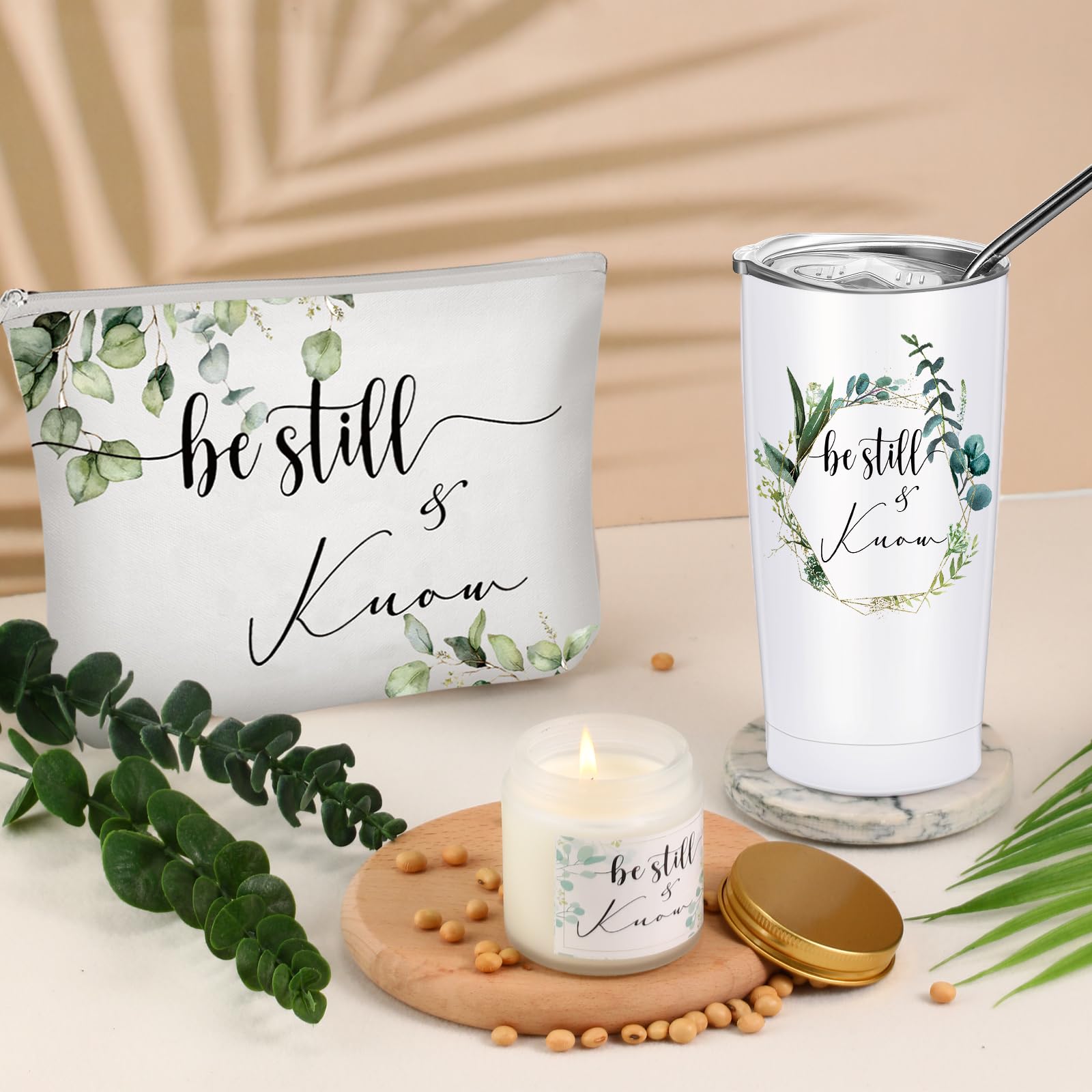 Faith Inspirational Bible Verse Tumbler Set - Christian Gifts for Women - Prayer & Daily Use