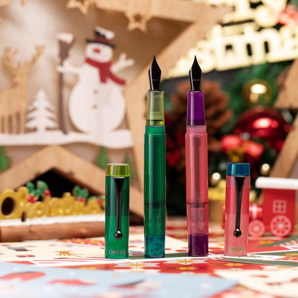 Opus 88 Koloro Demo Fountain Pen - Limited Edition 2023 - Premium Japanese Eyedropper Pen for Calligraphy, Journaling & Gift Giving