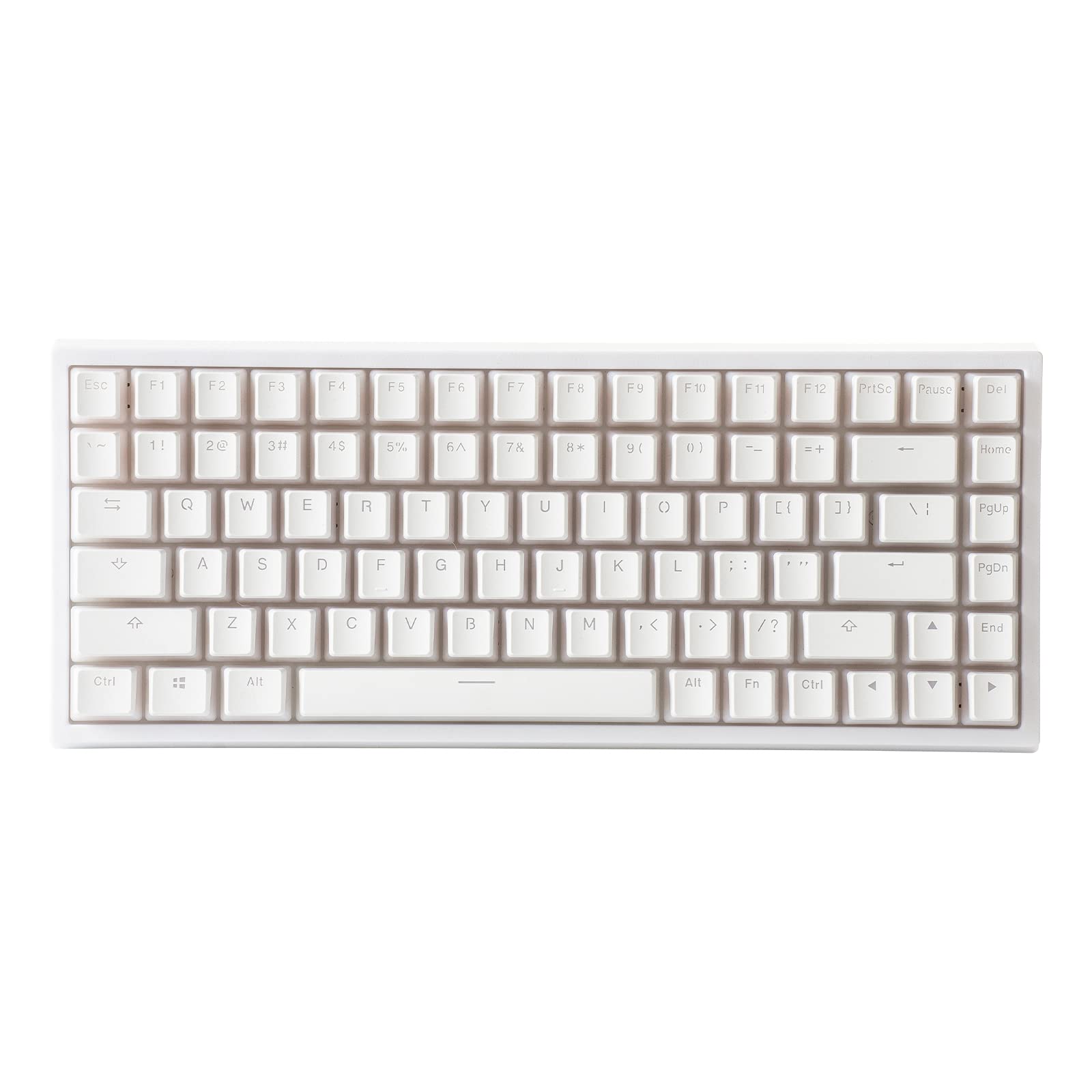 YUNZII KC84 84-Key Hot-Swappable Wired Mechanical Keyboard with PBT Dye-Sublimated Keycaps - Programmable RGB Backlit, NKRO, USB Type-C for Windows/Mac - Perfect for Gaming, Typing & Office Work (Gateron Black Switch, Pudding Keycaps)