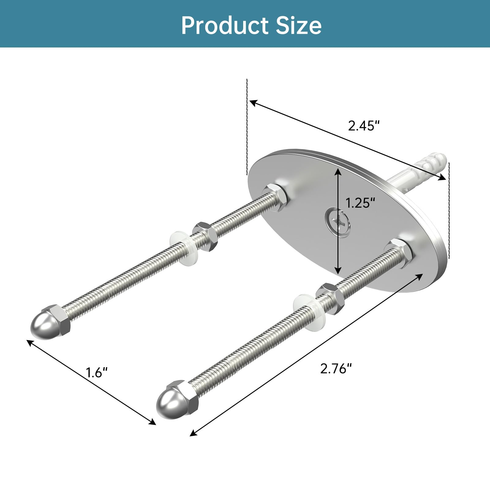 Linone 6-Pack Aluminum Skateboard Wall Mount Hangers - Horizontal & Vertical Display Racks for Skateboard Storage | Heavy Duty & Easy Installation | Perfect for Bedroom, Garage & Skate Shop Organization