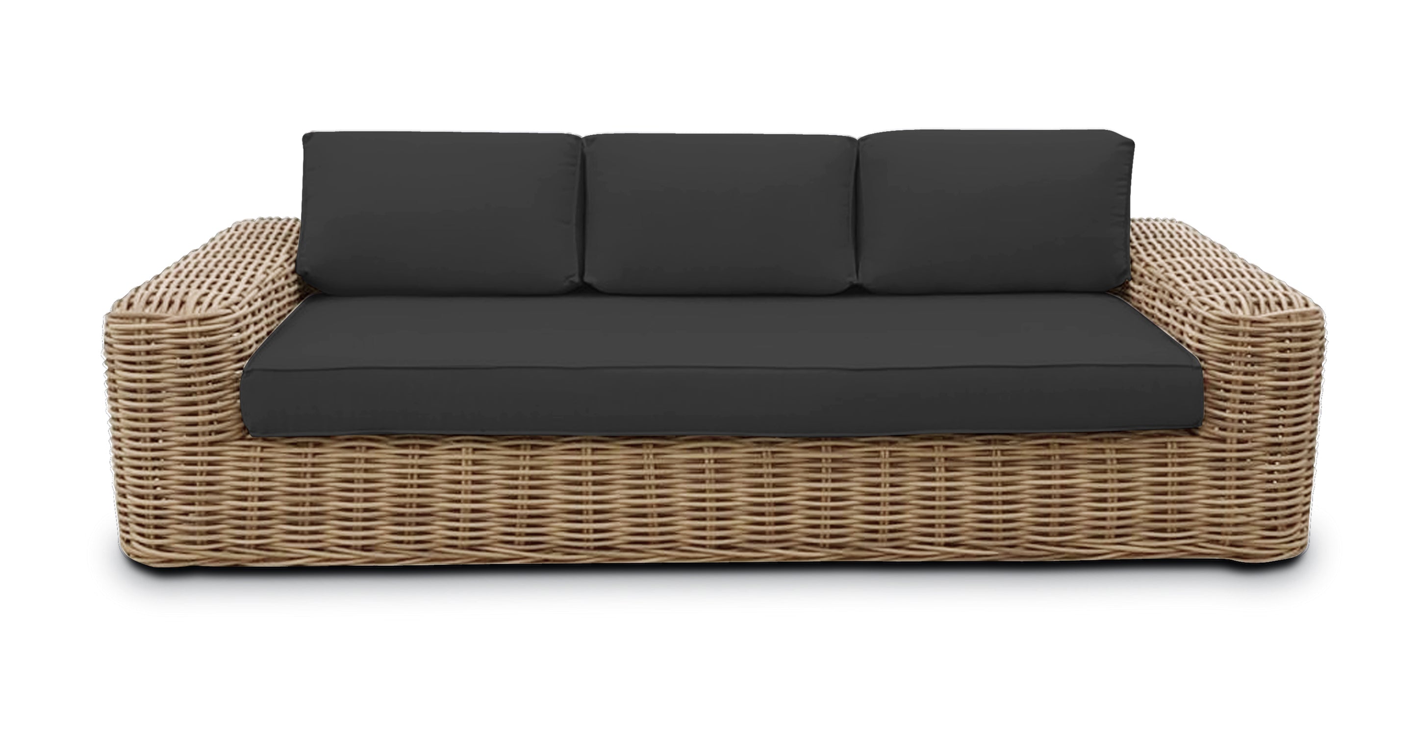 Puglia 3-Seat Sofa - Modern Comfortable Fabric Couch for Living Room, Lounge & Family Room - Perfect for Relaxing, Entertaining & Small Spaces