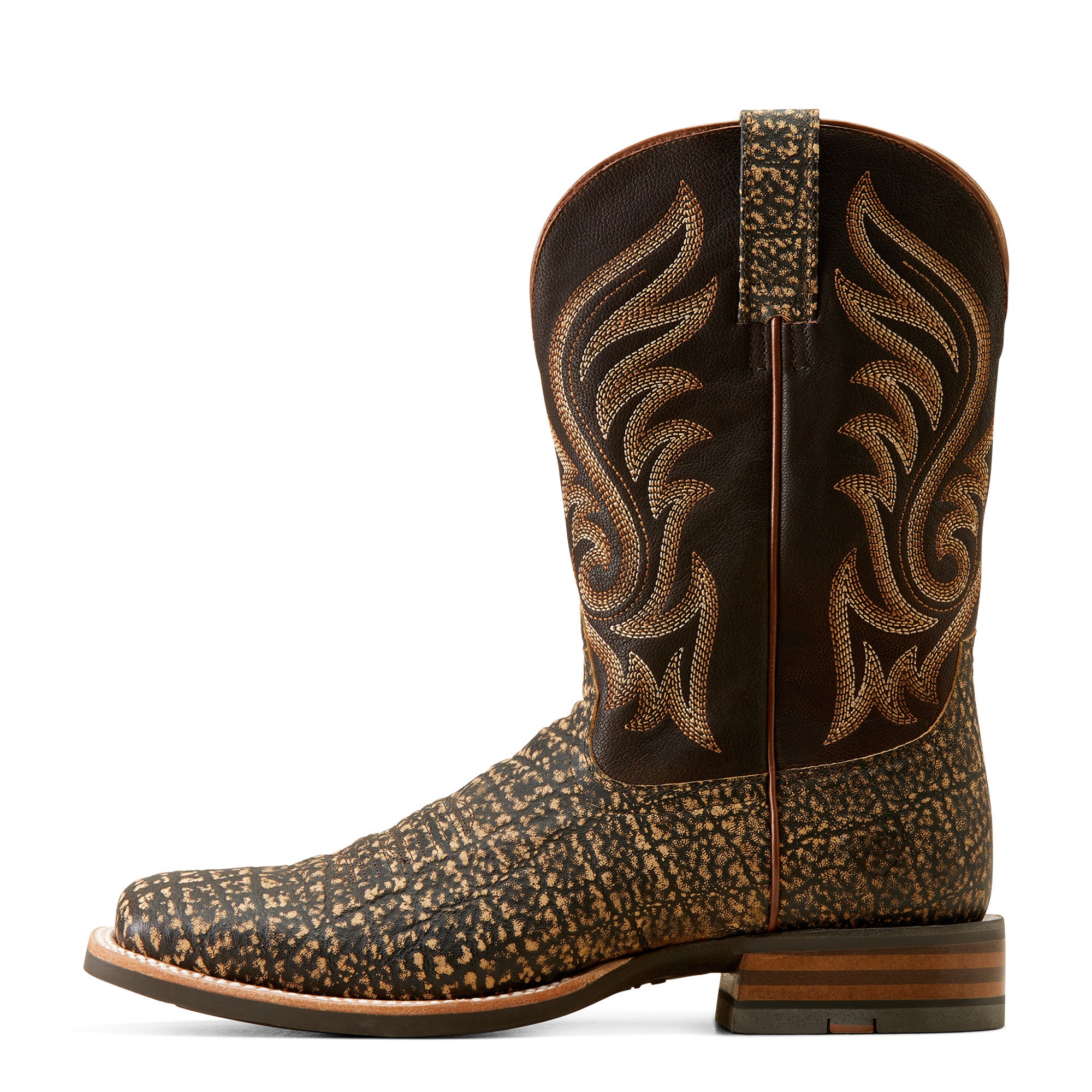 Ariat Men's Cattle Call Western Cowboy Boots - Elephant Print Leather, Comfortable & Durable for Ranch Work, Rodeo, and Outdoor Adventures