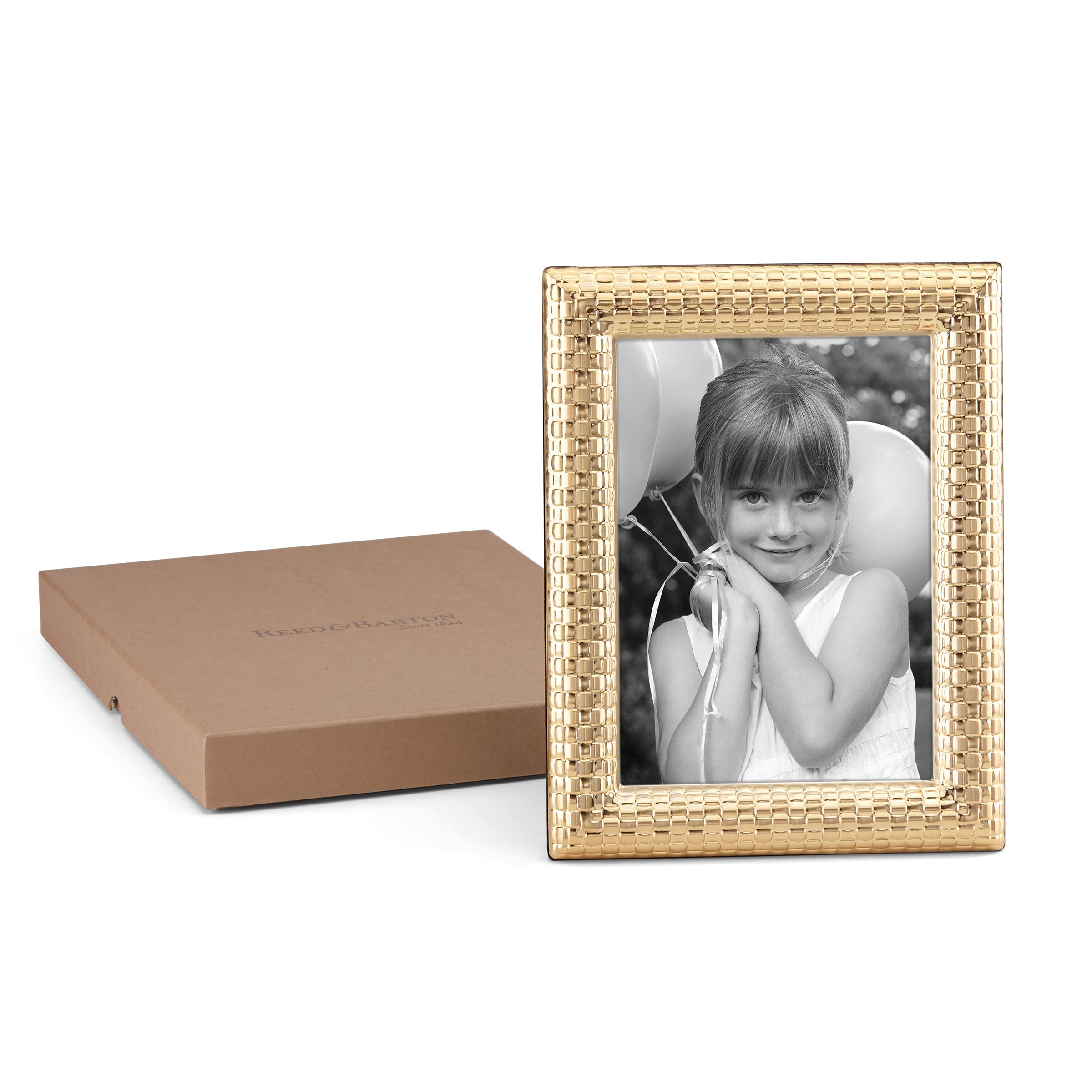Luxury Satin Gold Watch Band & 5x7 Photo Frame Set - Elegant Gift for Watch Lovers & Home Decor - Perfect for Anniversaries, Birthdays, and Wall Display