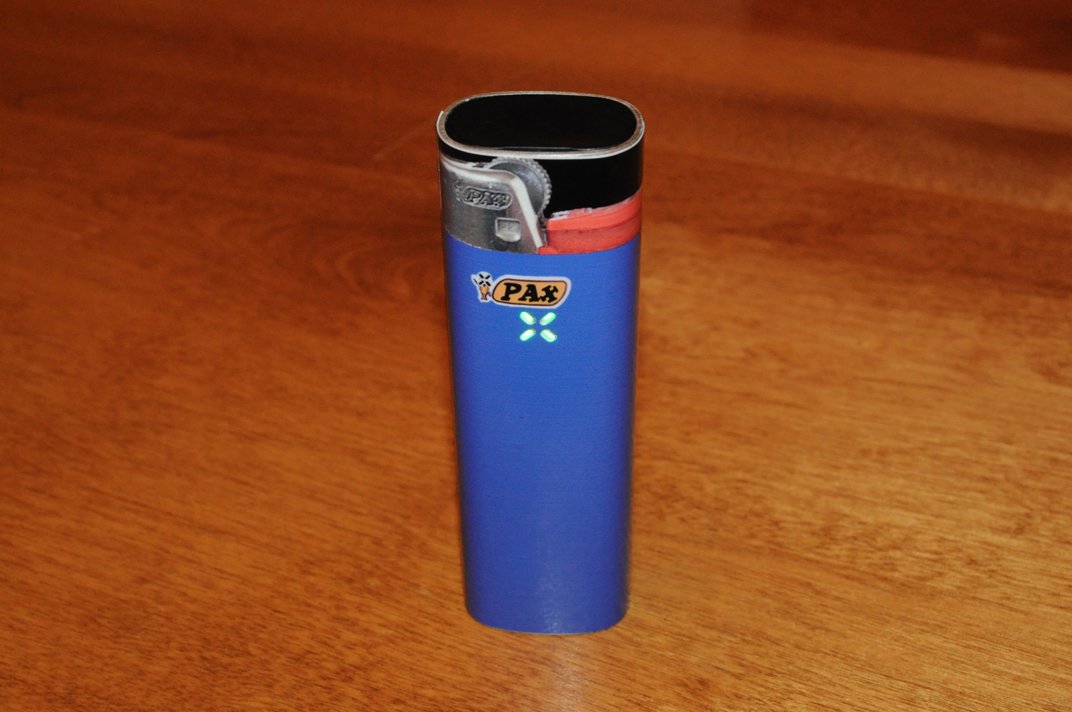 Premium Blue Lighter Decal for PAX2 Vaporizers - High Gloss Vinyl Sticker - Perfect for Customizing & Protecting Your Vape Device