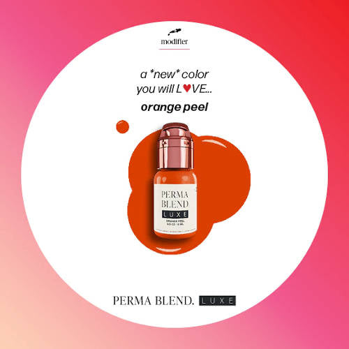 Perma Blend Luxe Orange Peel Pigment - Professional Cosmetic Tattoo Ink for Eyebrows & Lips - Perfect for Microblading, Ombre Brows & Permanent Makeup Artists