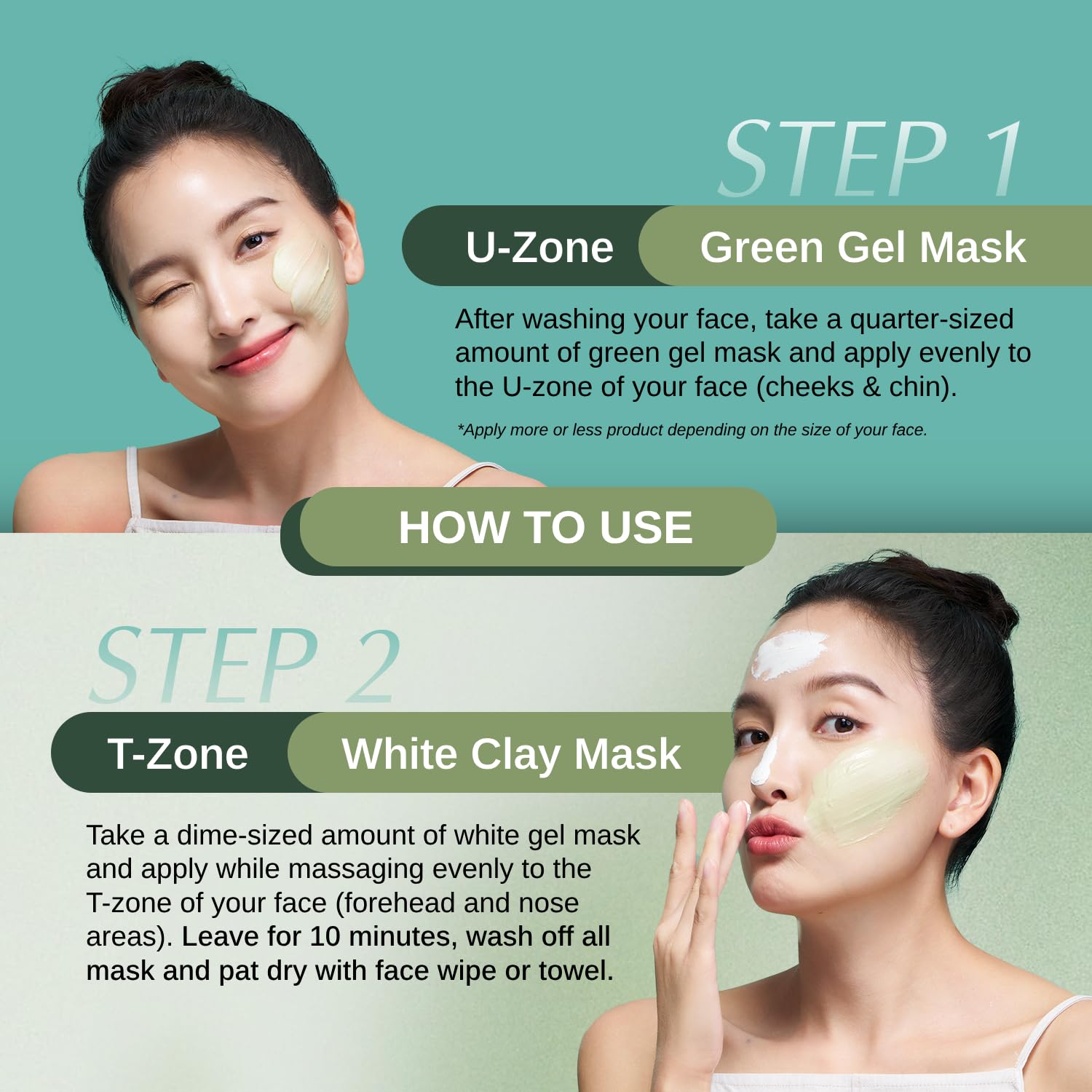 AG Ultimate 2-in-1 Clay Mask & Gel Cream Face Mask - Rejuvenating Green Tea Facial Mask with Japanese Hydration Technology | Reusable Eco-Friendly Packaging for Deep Cleansing & Skin Rejuvenation | Perfect for Spa Nights & Self-Care Routines