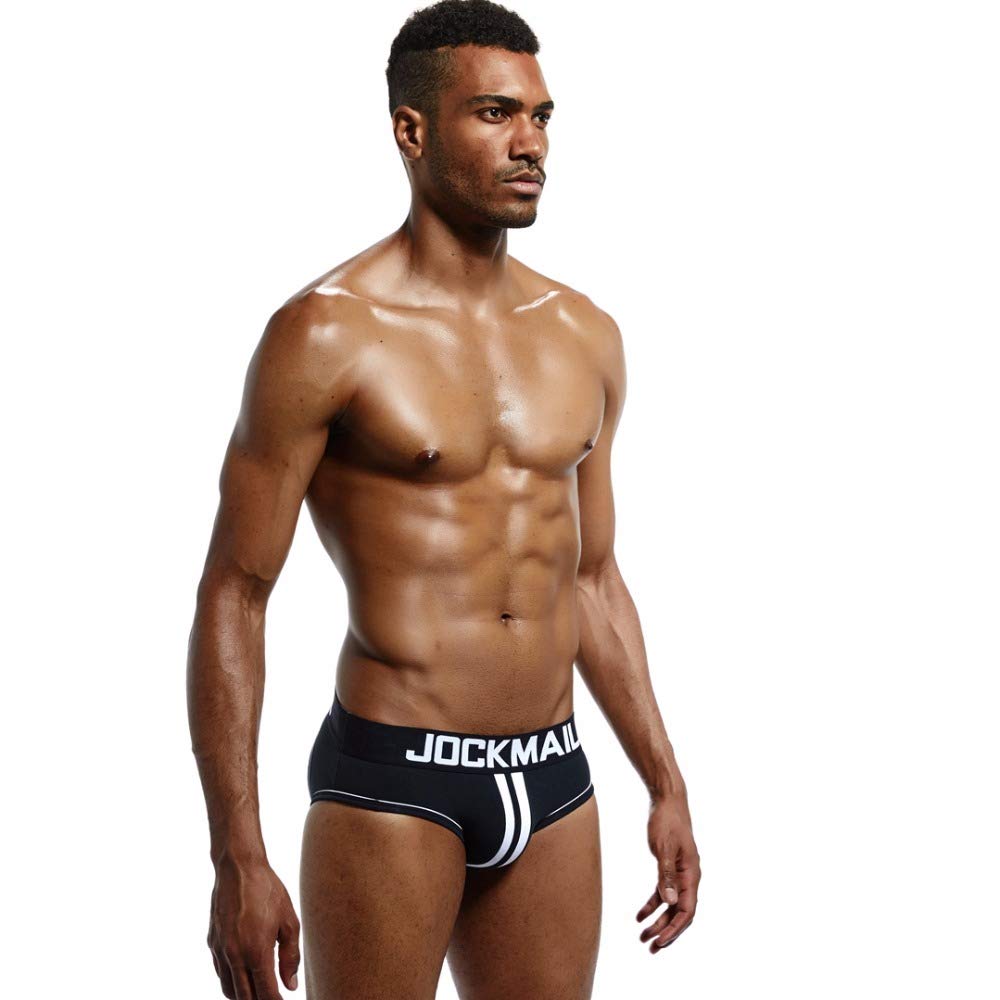 JOCKMAIL Men's Open Back Cotton Underwear - Breathable Briefs for Comfort & Support - Perfect for Sports, Gym & Everyday Wear
